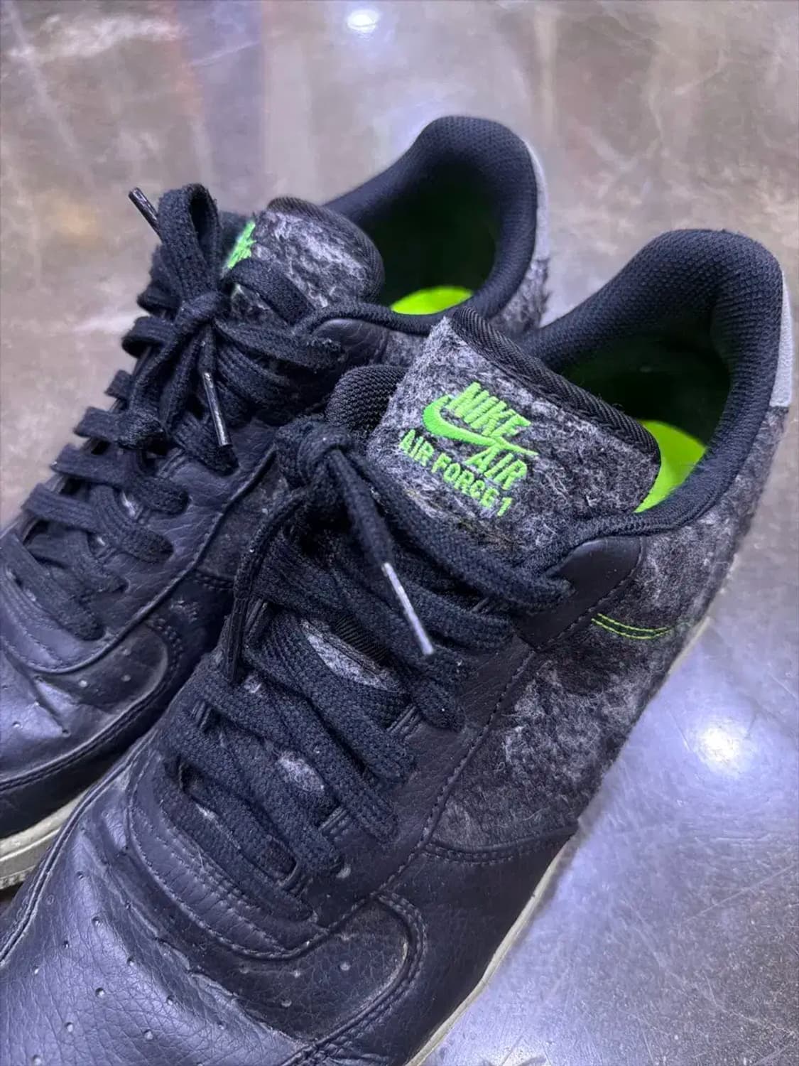 나이키 에어포스1 07 로우 일렉트릭 블랙 그린 285 상품이미지4