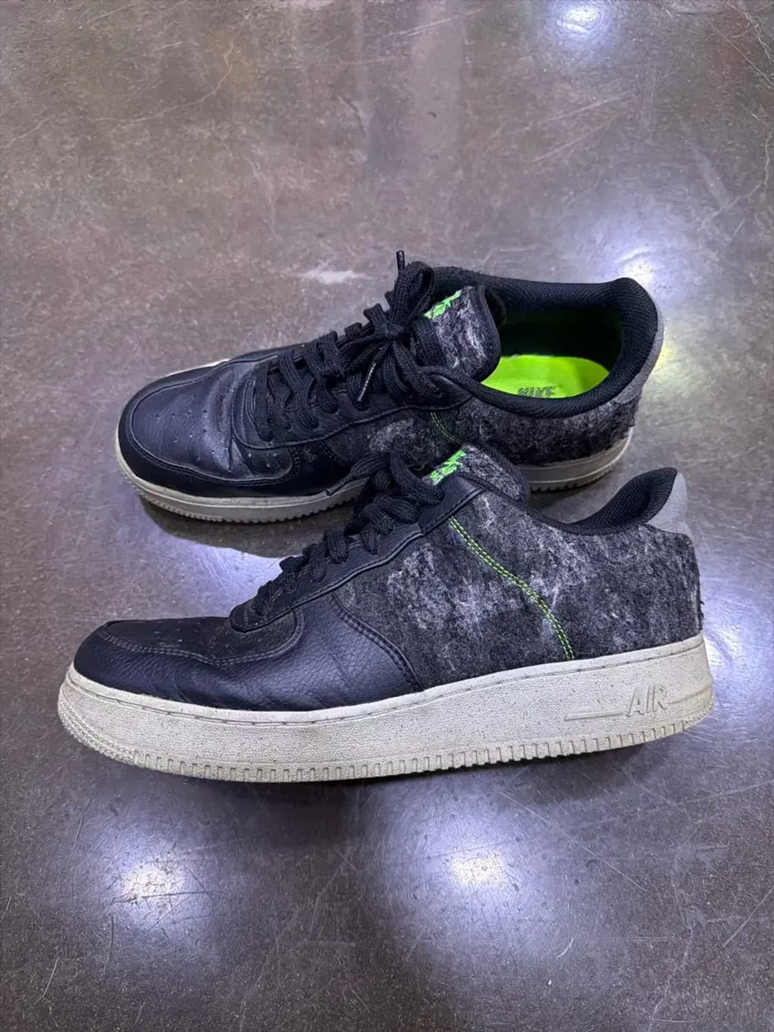 나이키 에어포스1 07 로우 일렉트릭 블랙 그린 285 상품이미지5
