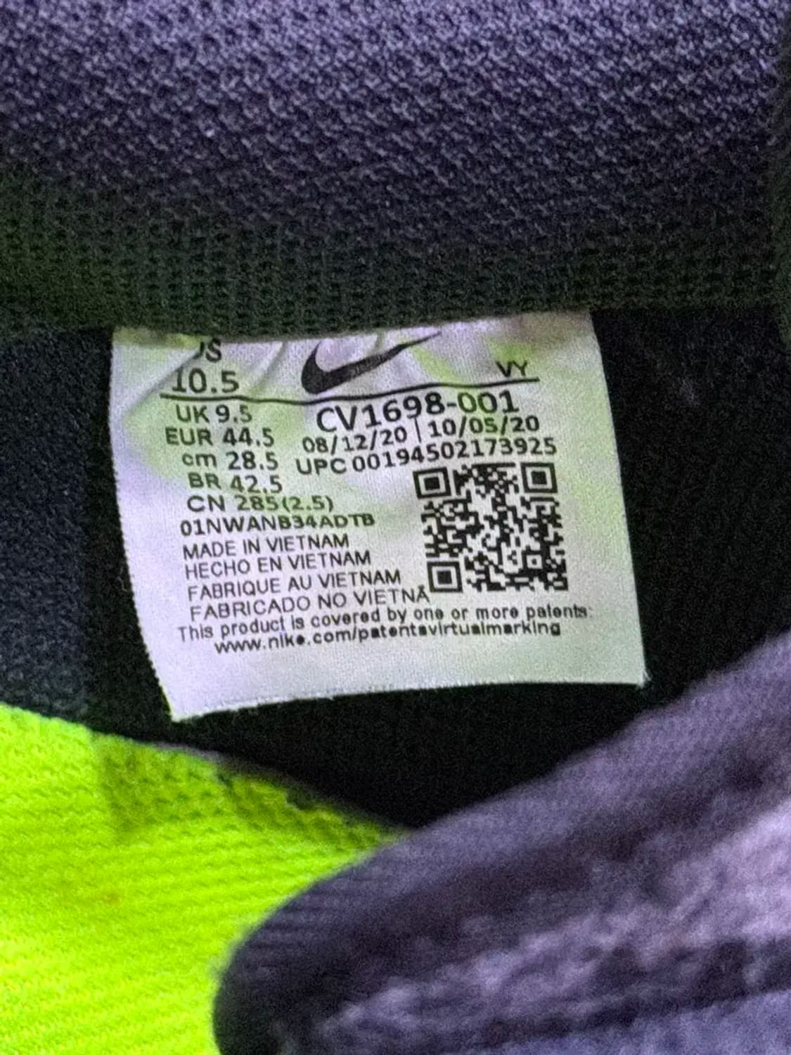 나이키 에어포스1 07 로우 일렉트릭 블랙 그린 285 상품이미지9