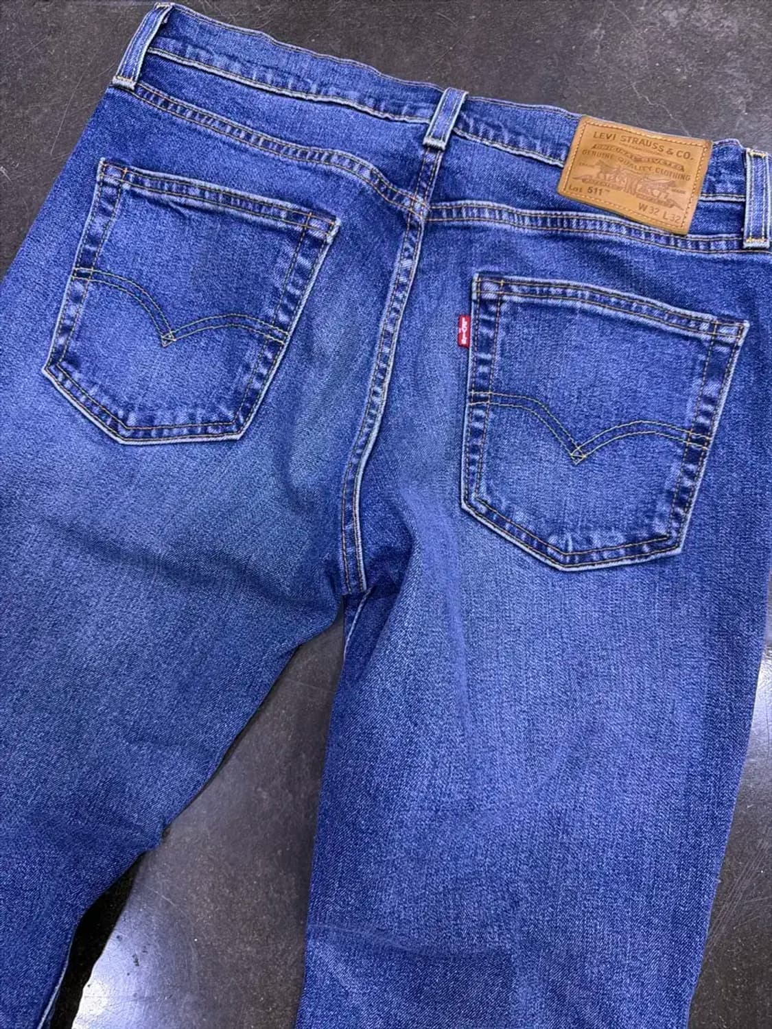 리바이스 511 프리미엄 빅e 슬림핏 라인 워싱 데님팬츠 32 상품이미지7