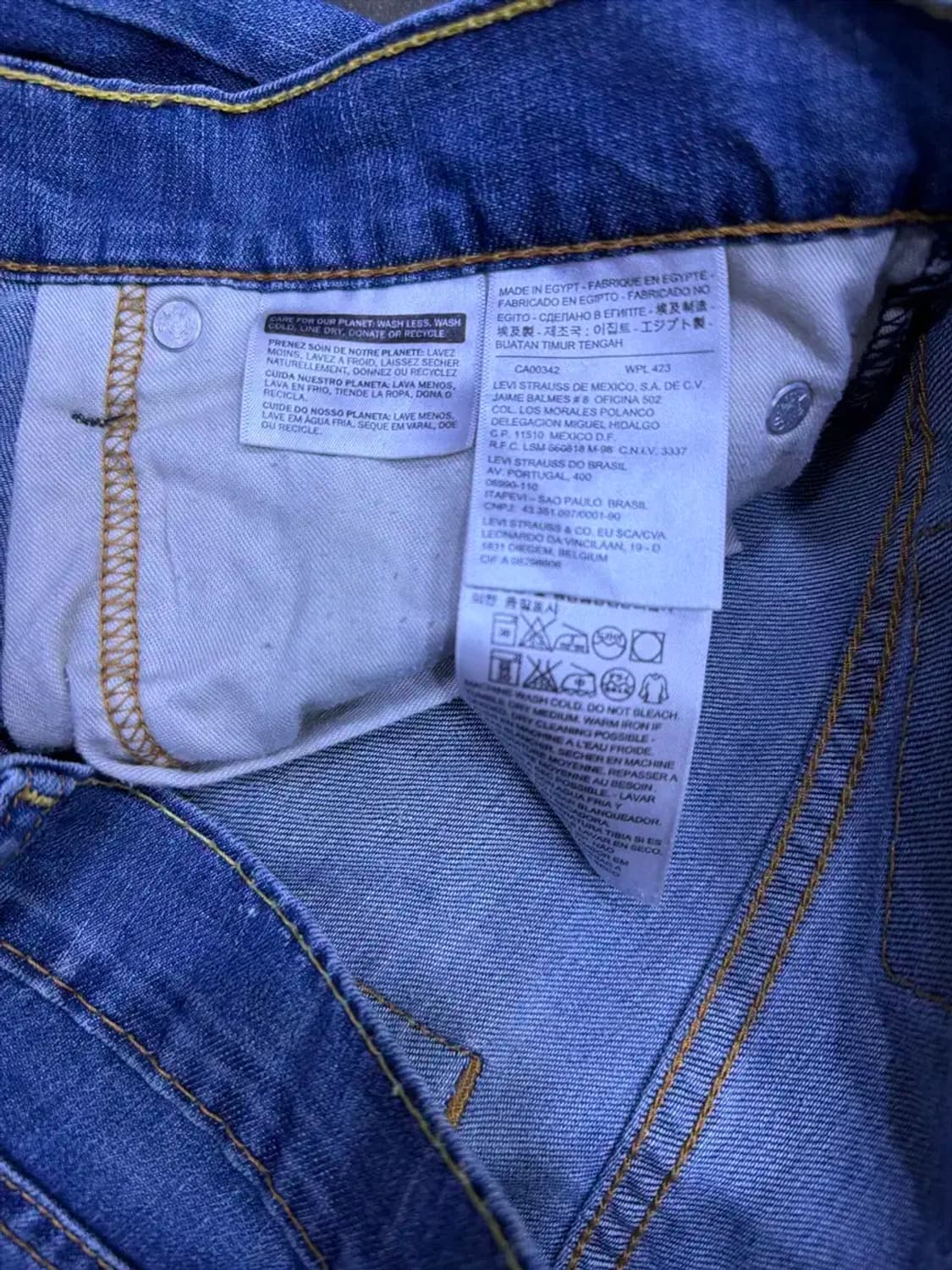 리바이스 527 부츠컷 플레어 워싱 데님팬츠 31 상품이미지9