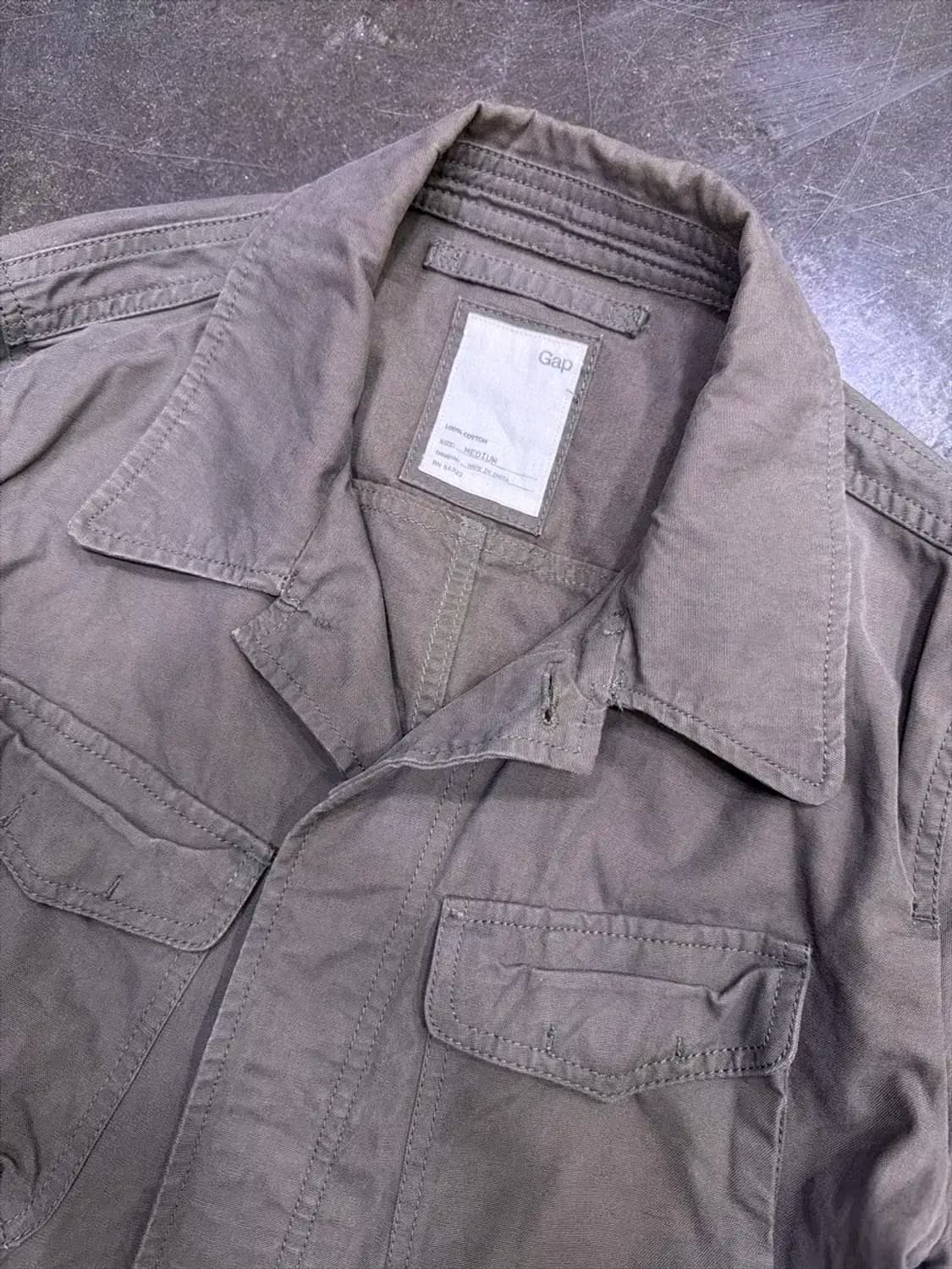 GAP 갭 퍼티그 빈티지 가먼트 다잉 야상자켓 M 상품이미지3