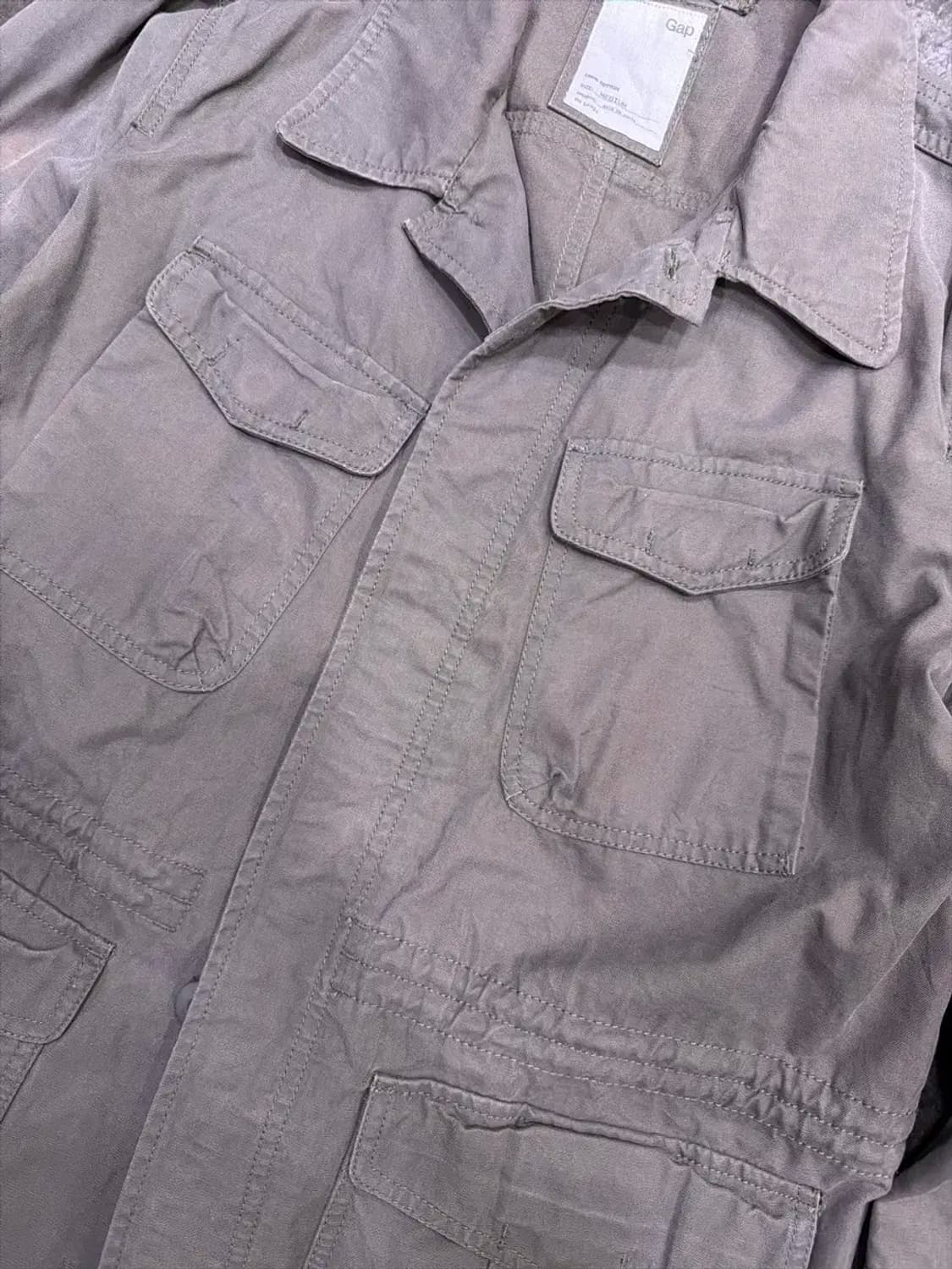 GAP 갭 퍼티그 빈티지 가먼트 다잉 야상자켓 M 상품이미지4