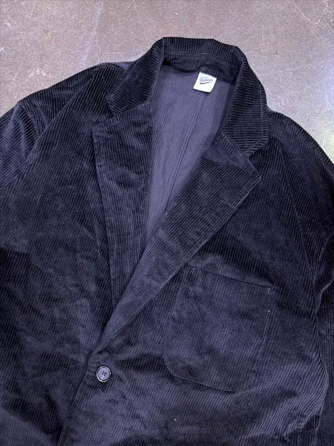 파르티멘토 코듀로이 블레이저 자켓 블랙 L 상품이미지5