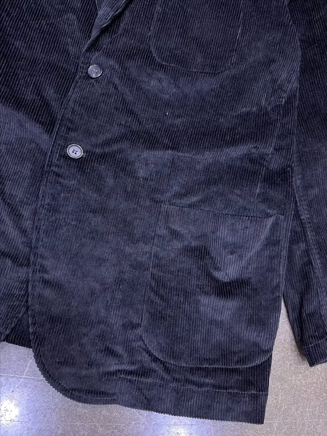 파르티멘토 코듀로이 블레이저 자켓 블랙 L 상품이미지6