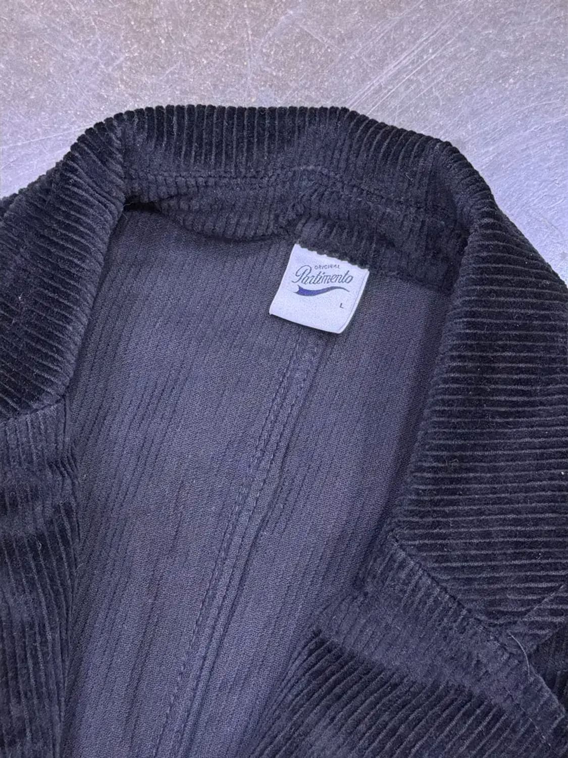 파르티멘토 코듀로이 블레이저 자켓 블랙 L 상품이미지8