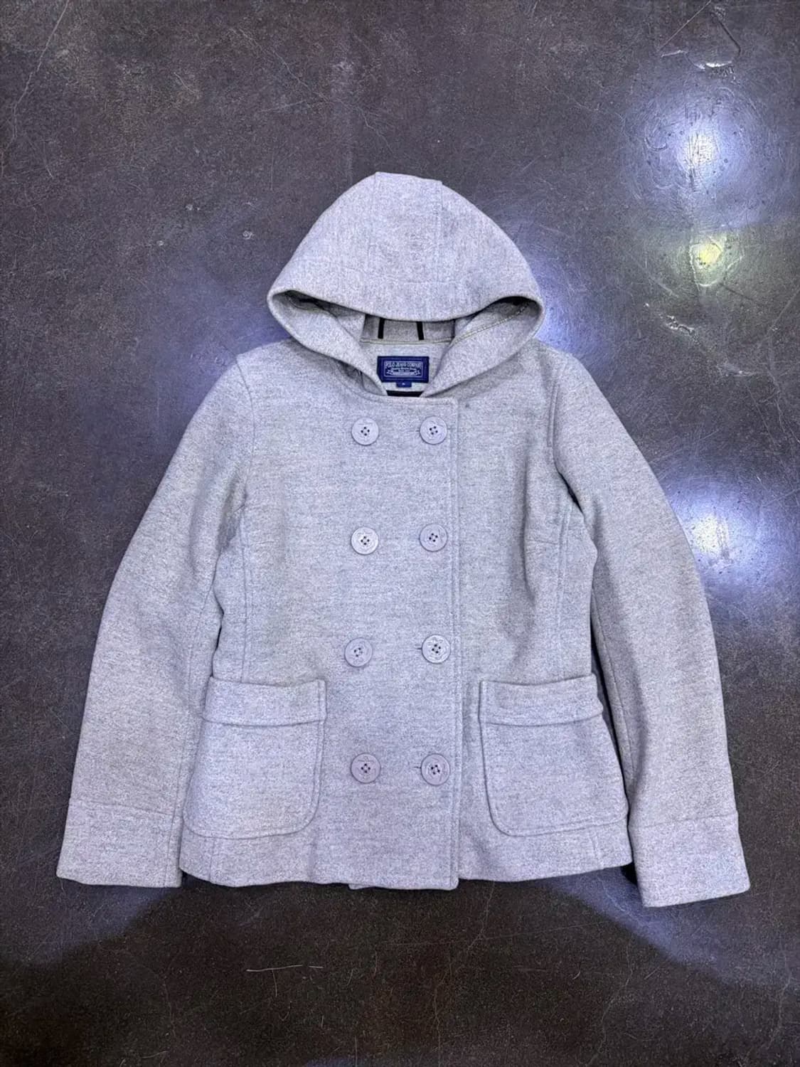 폴로 랄프로렌 진스 후드 더블 블레스트 피코트 S 상품이미지1