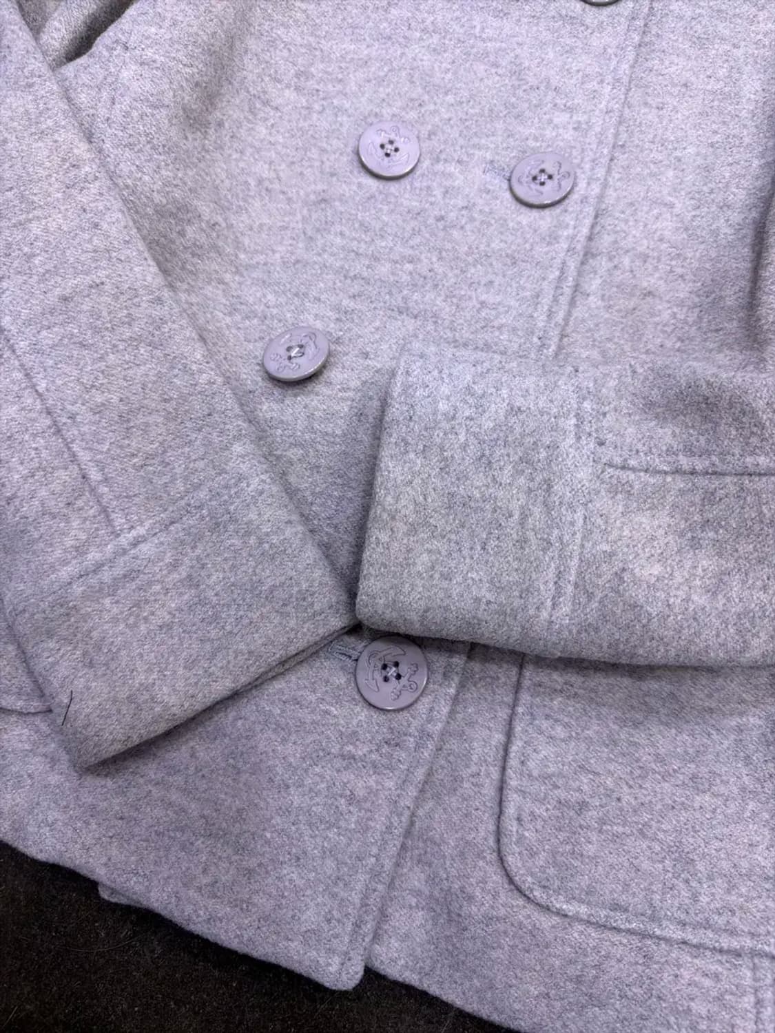 폴로 랄프로렌 진스 후드 더블 블레스트 피코트 S 상품이미지6