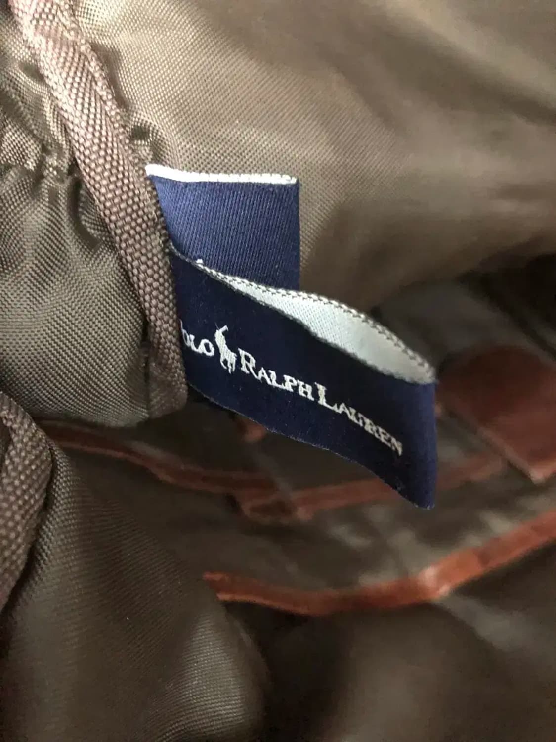 폴로 랄프로렌 빈티지 가죽 트리밍 캔버스 메신저 토트백 상품이미지8