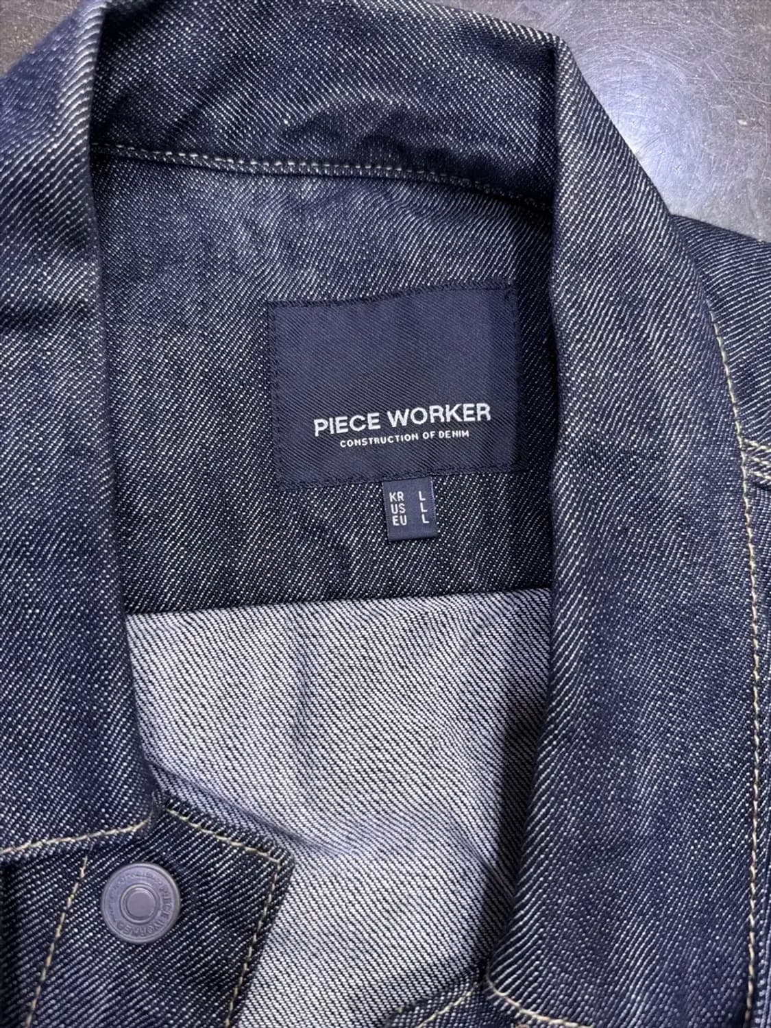 피스워커 1세대 데님자켓 청자켓 인디고 L 상품이미지6