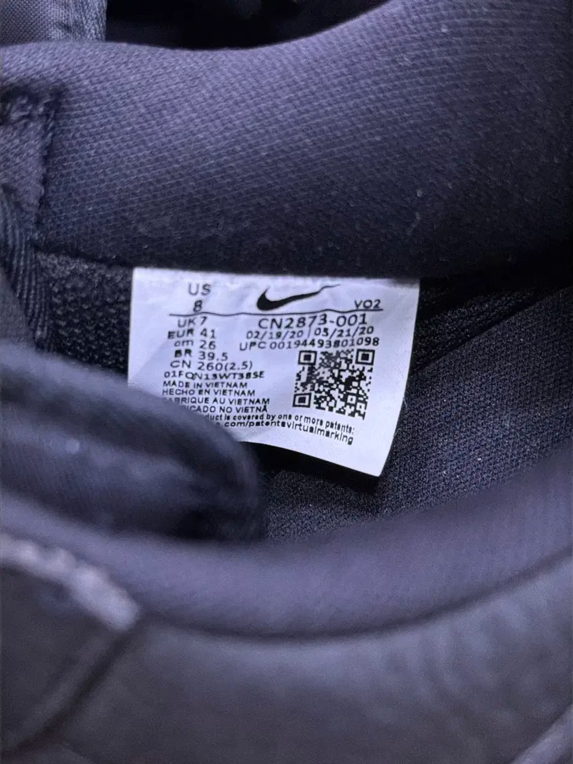 나이키 에어포스1 07 로우 크래프트 블랙 화이트 260 상품이미지9