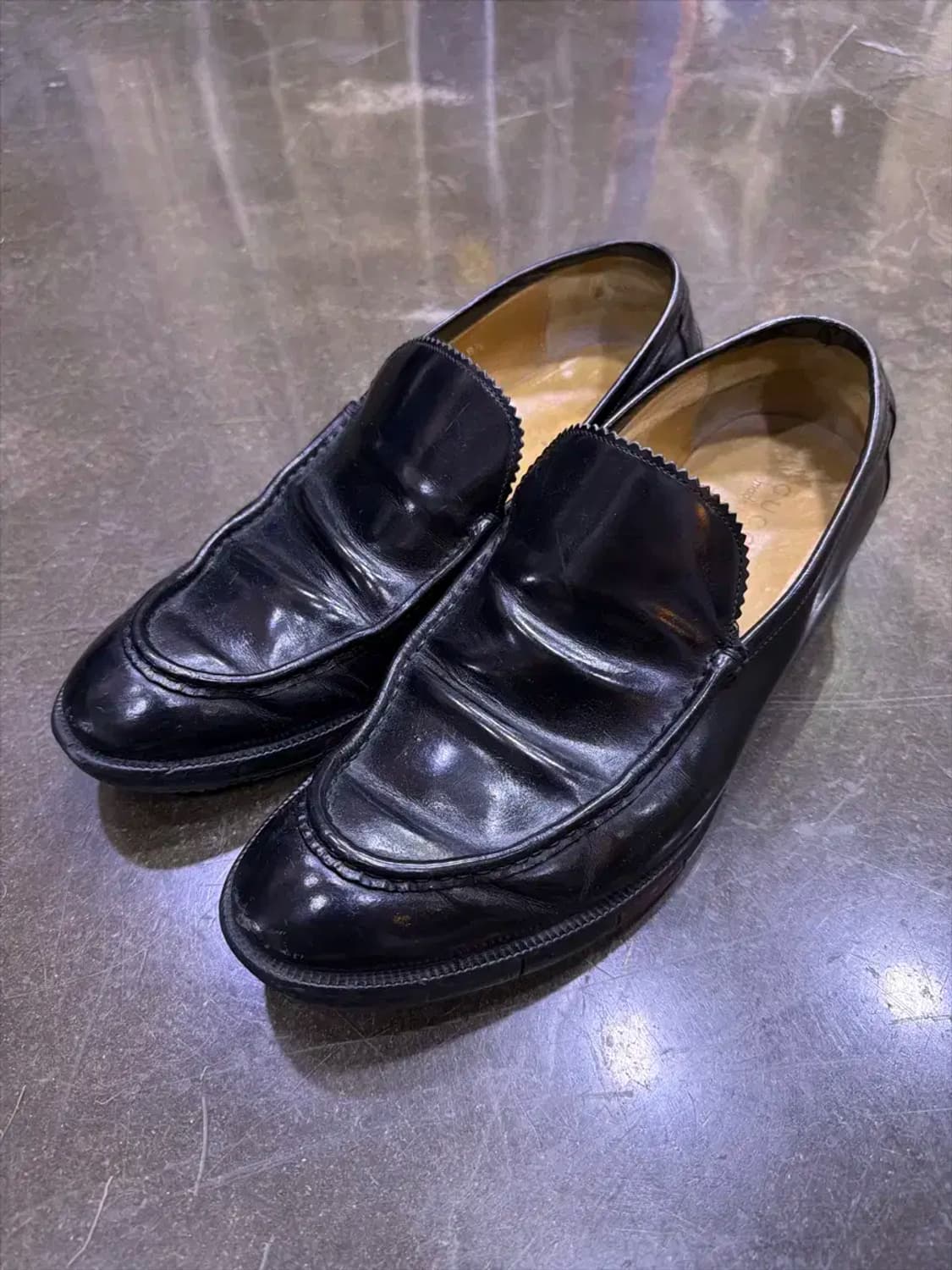 구찌 클래식 삼색라인 심플 로퍼 블랙 275 상품이미지1