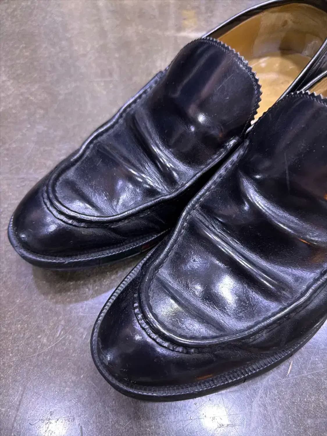 구찌 클래식 삼색라인 심플 로퍼 블랙 275 상품이미지3