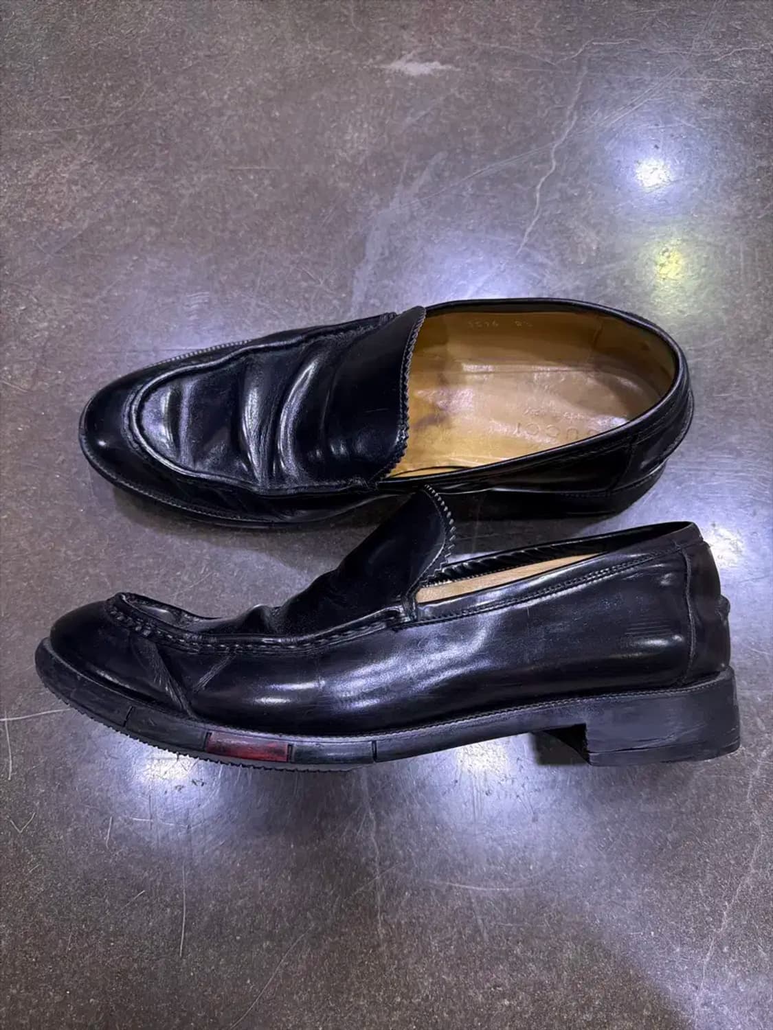 구찌 클래식 삼색라인 심플 로퍼 블랙 275 상품이미지5