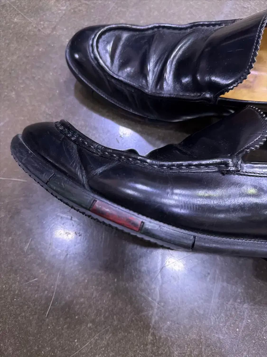 구찌 클래식 삼색라인 심플 로퍼 블랙 275 상품이미지6