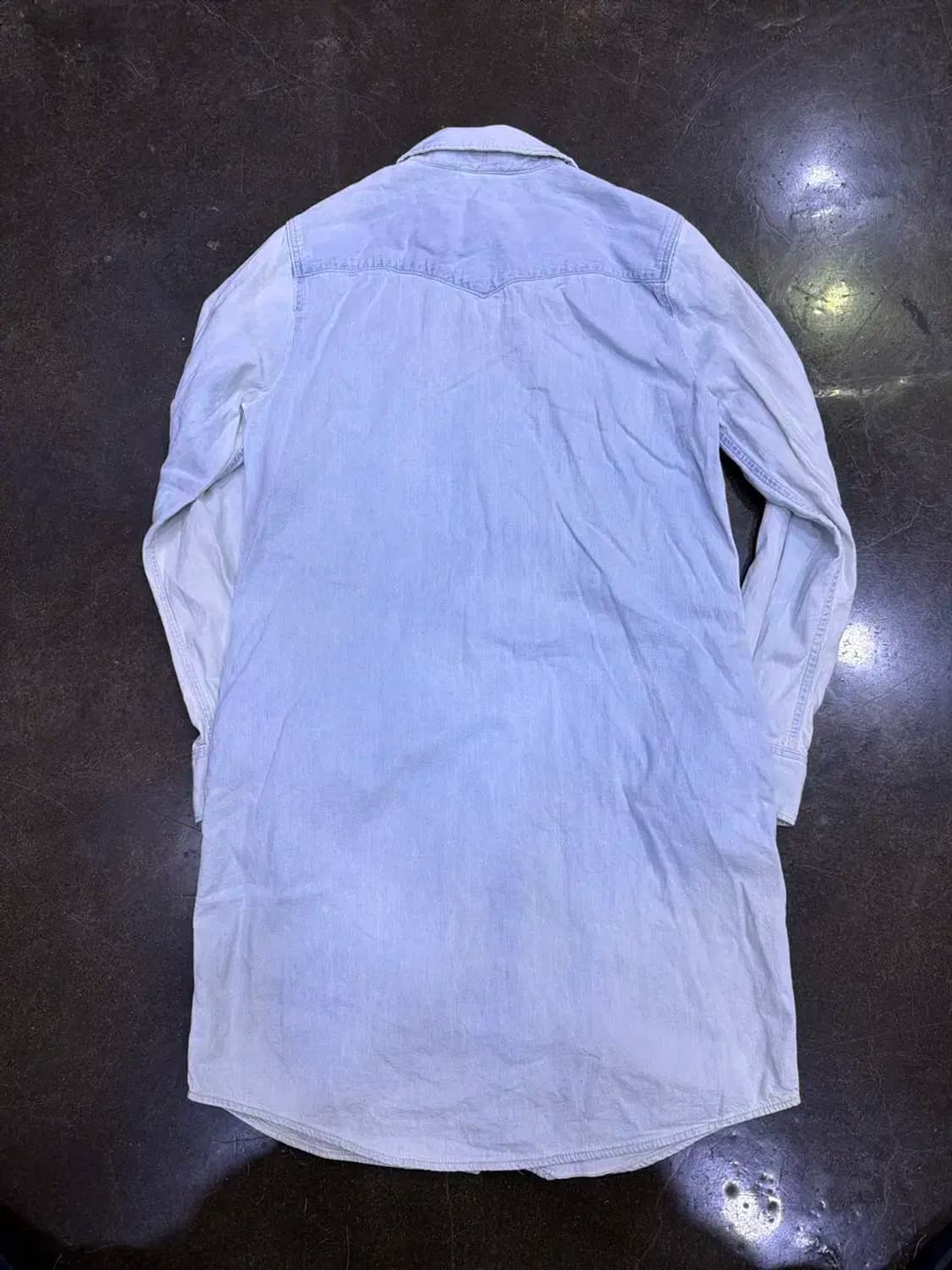 리바이스 연청 워싱 데님셔츠 원피스 M 상품이미지2