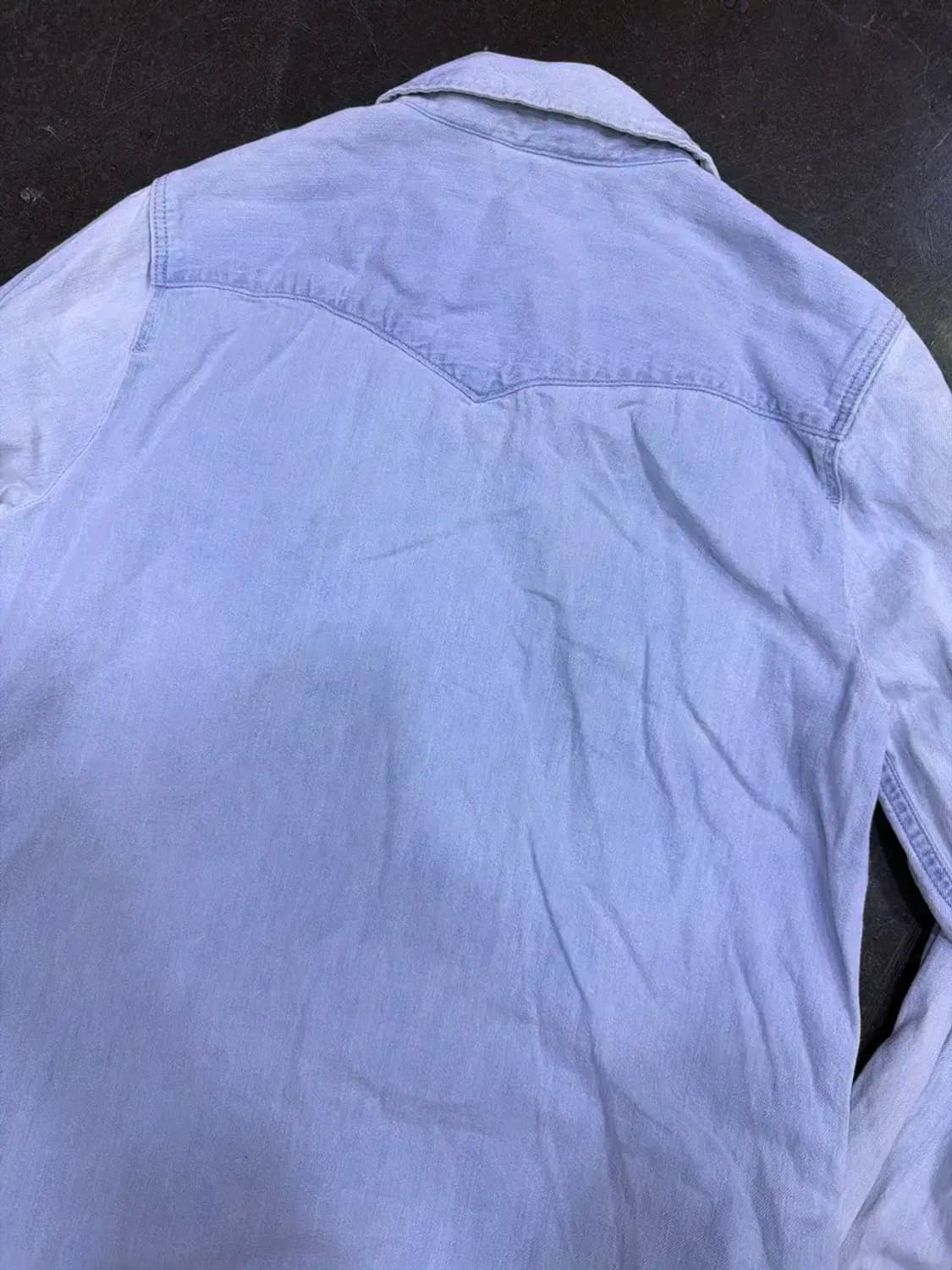 리바이스 연청 워싱 데님셔츠 원피스 M 상품이미지7