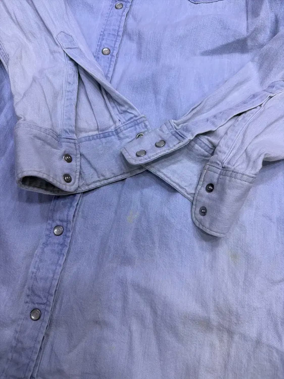 리바이스 연청 워싱 데님셔츠 원피스 M 상품이미지8