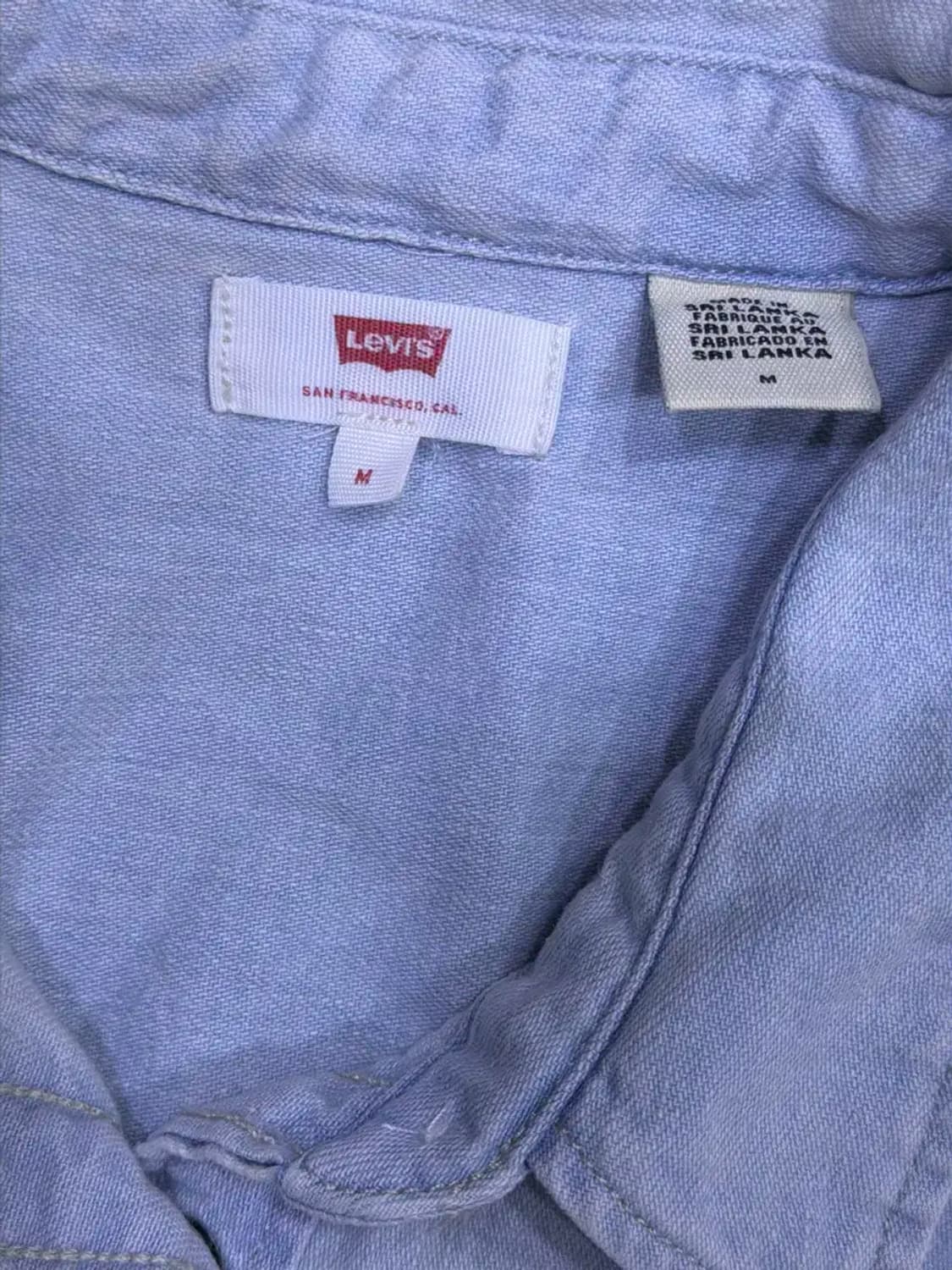 리바이스 연청 워싱 데님셔츠 원피스 M 상품이미지9