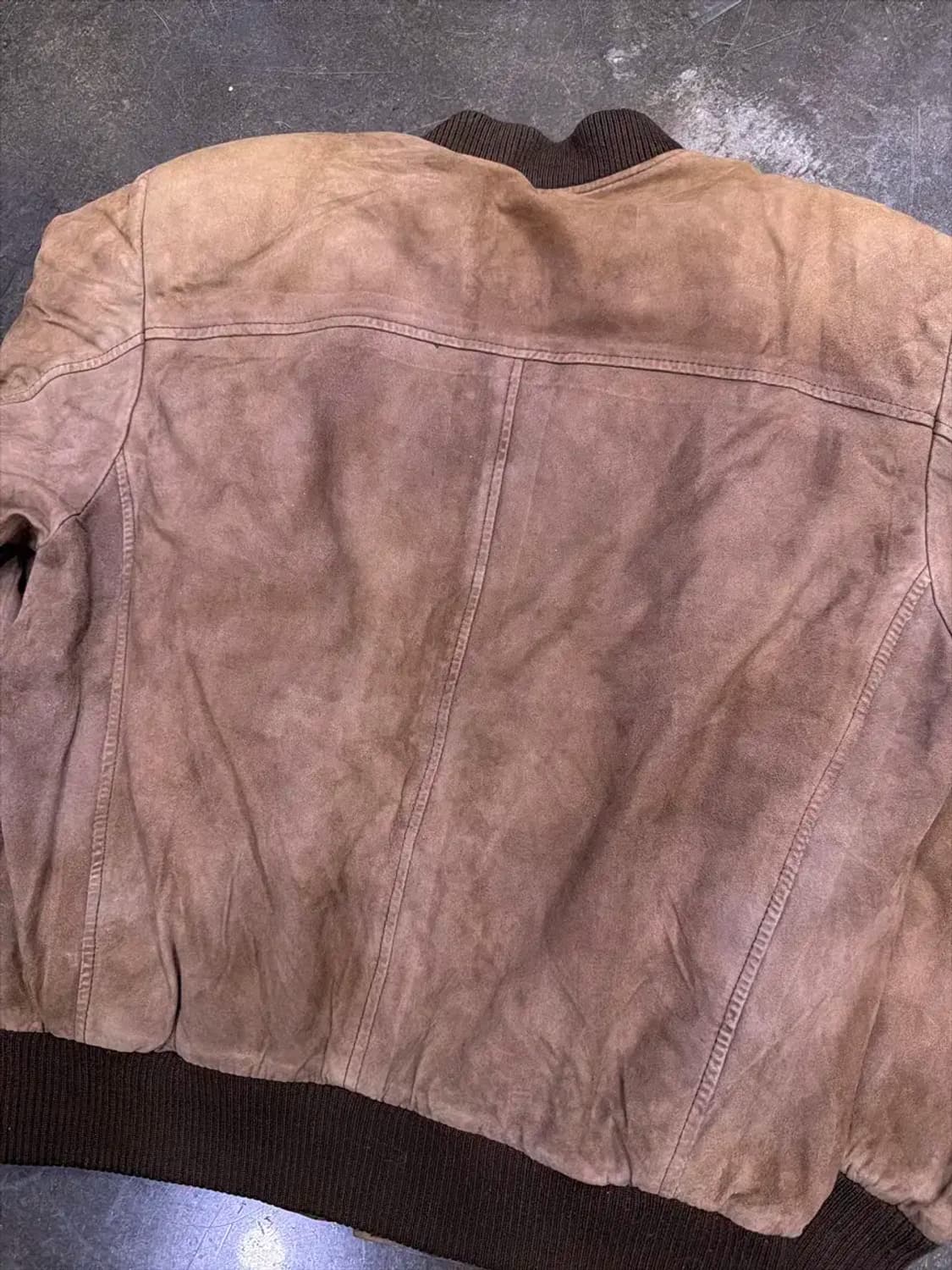 런던포그 산양가죽 스웨이드 레더자켓 블루종 M 상품이미지7