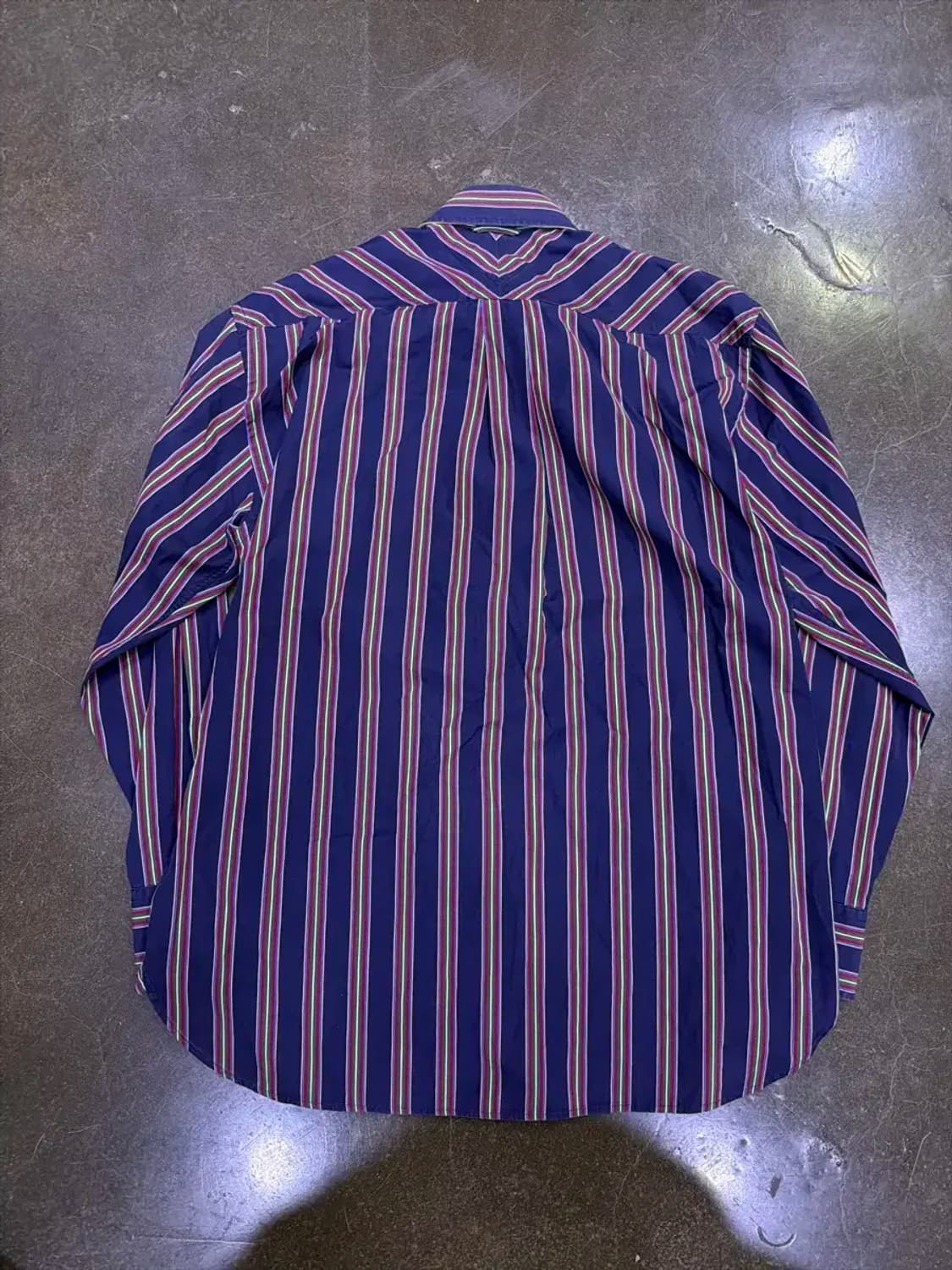 타미힐피거 투플라이 스트라이프 레귤러 칼라 셔츠 M 상품이미지2