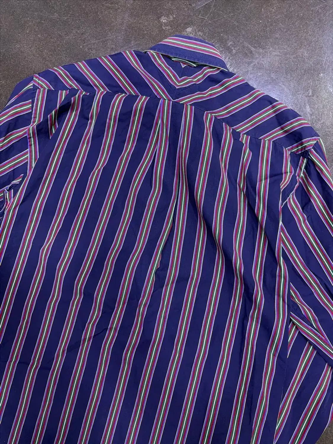 타미힐피거 투플라이 스트라이프 레귤러 칼라 셔츠 M 상품이미지7