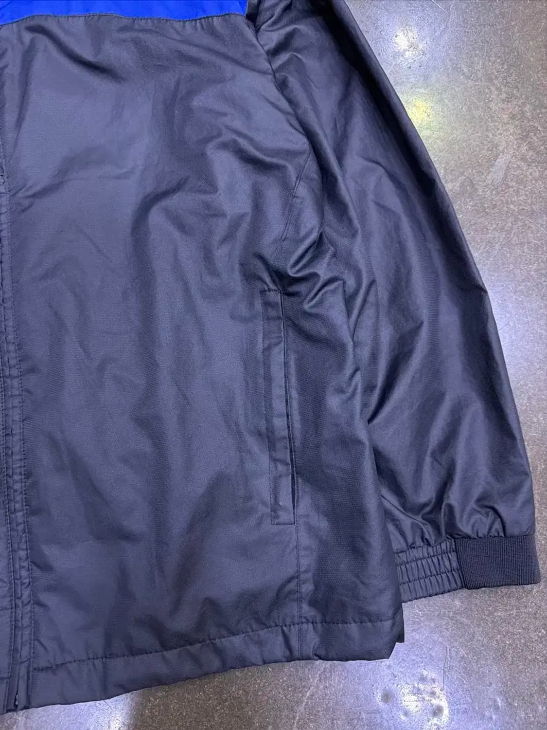 나이키 00's 스우시 로고 블루 라인 바람막이 점퍼 L 상품이미지5