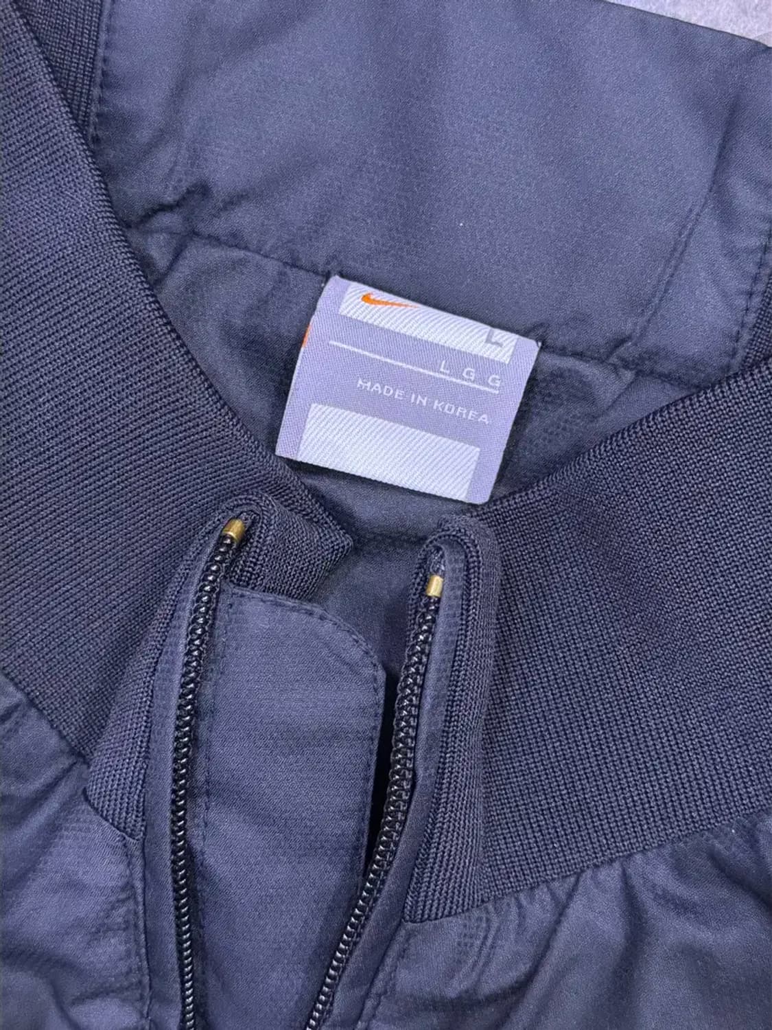 나이키 00's 스우시 로고 블루 라인 바람막이 점퍼 L 상품이미지8