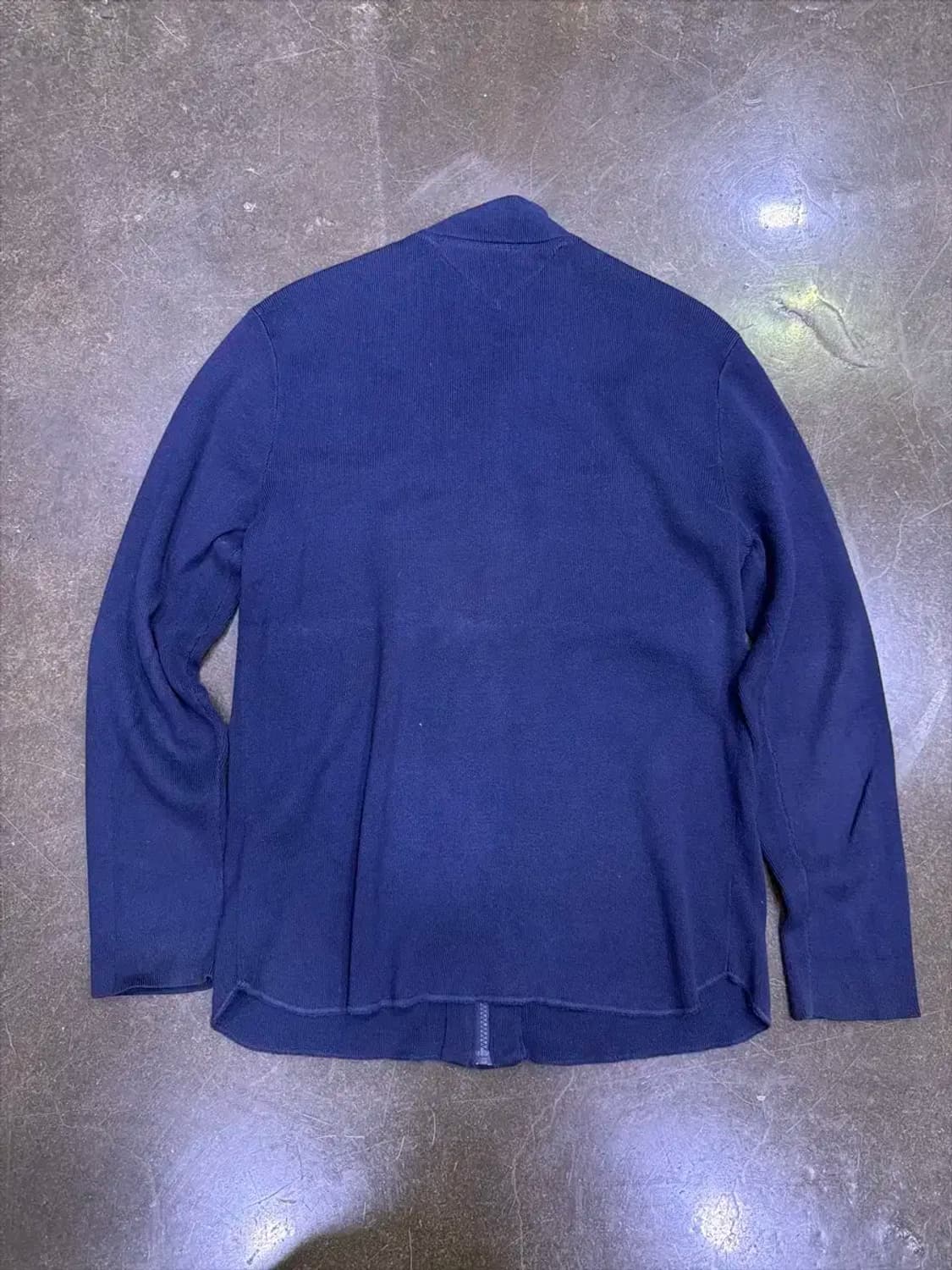 타미힐피거 투포켓 코튼 니트 삼선 니트 지퍼 가디건 M 상품이미지2