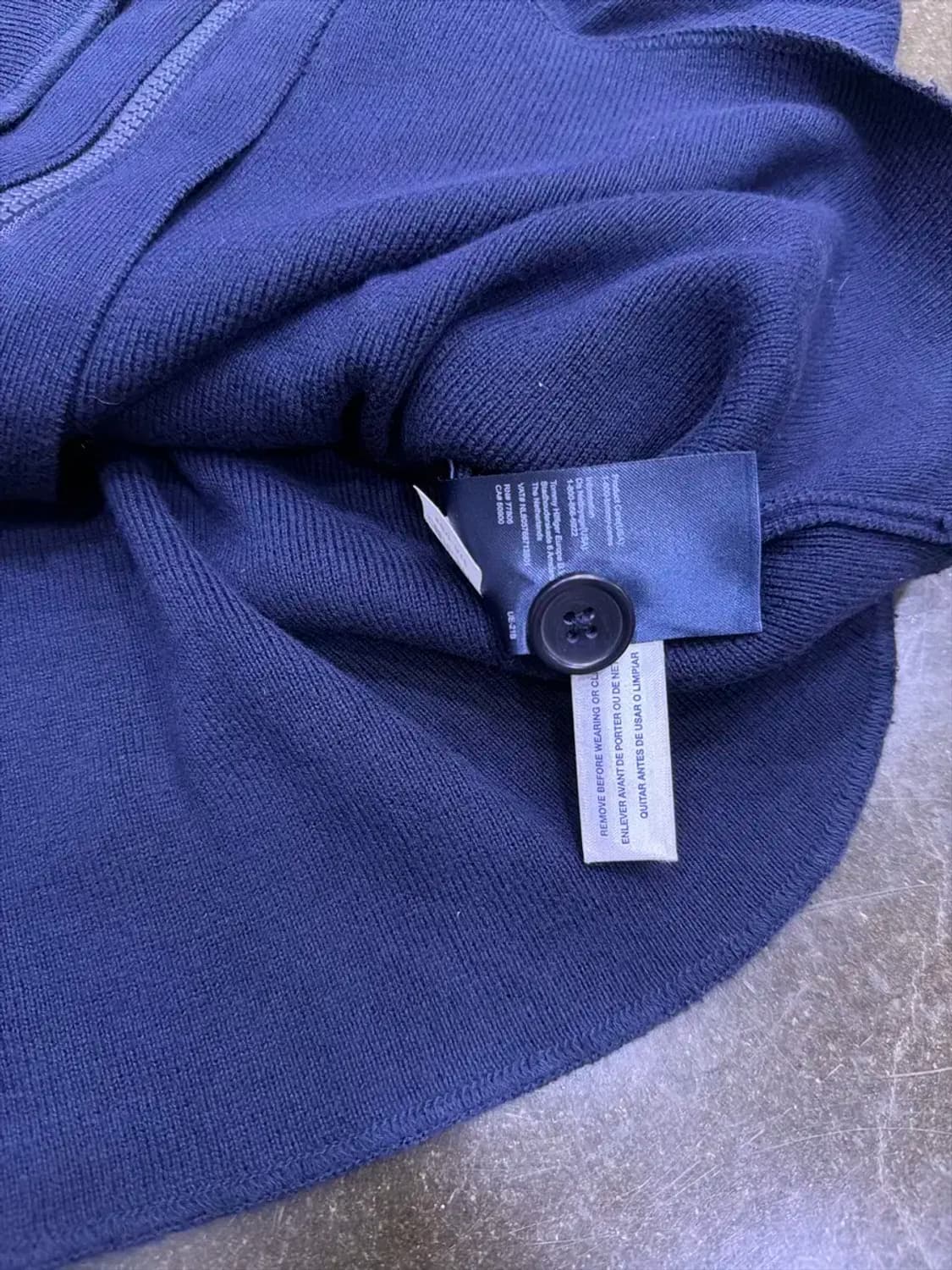 타미힐피거 투포켓 코튼 니트 삼선 니트 지퍼 가디건 M 상품이미지7