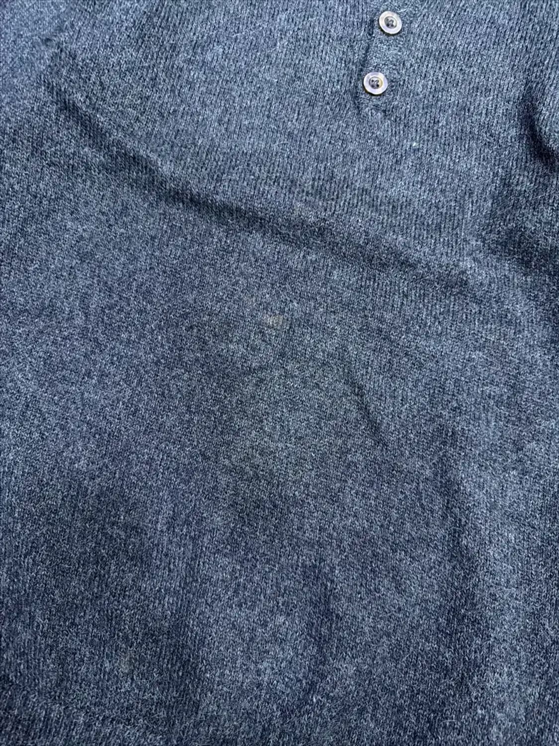 알파카 100% 울 버튼 니트 스웨터 다크 올리브 M 상품이미지4