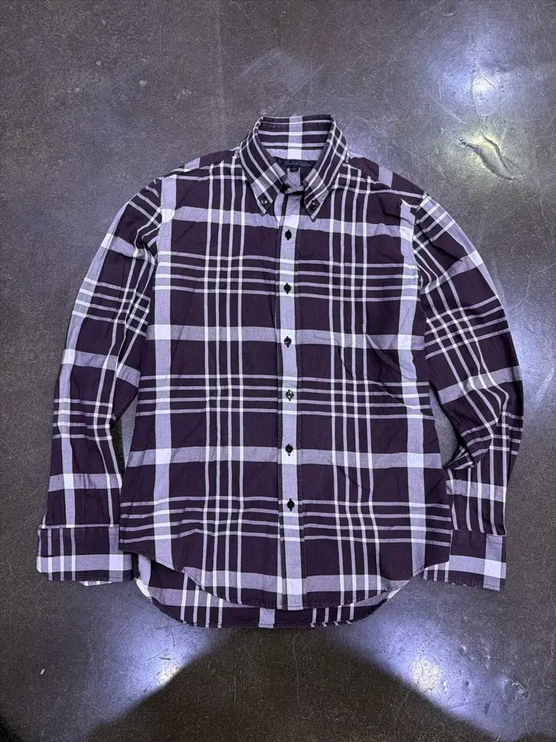 솔리드옴므 클래식 노바 체크 버튼다운 셔츠 105 상품이미지1