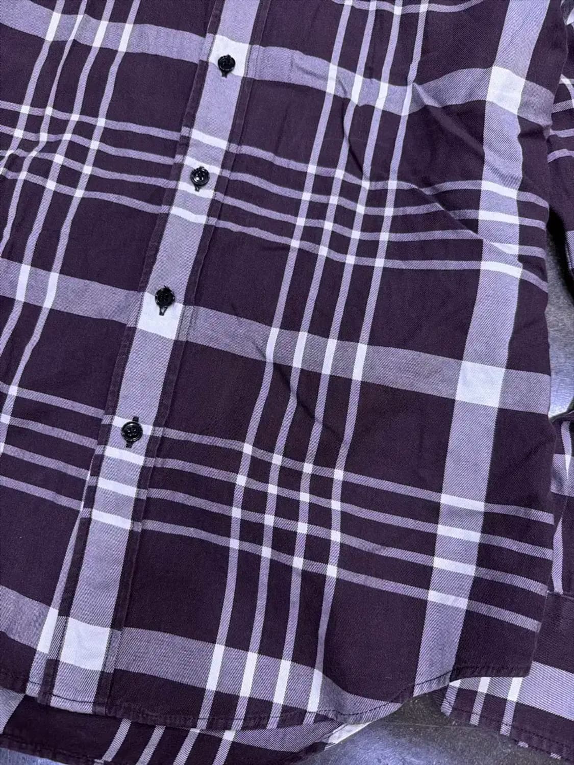 솔리드옴므 클래식 노바 체크 버튼다운 셔츠 105 상품이미지4