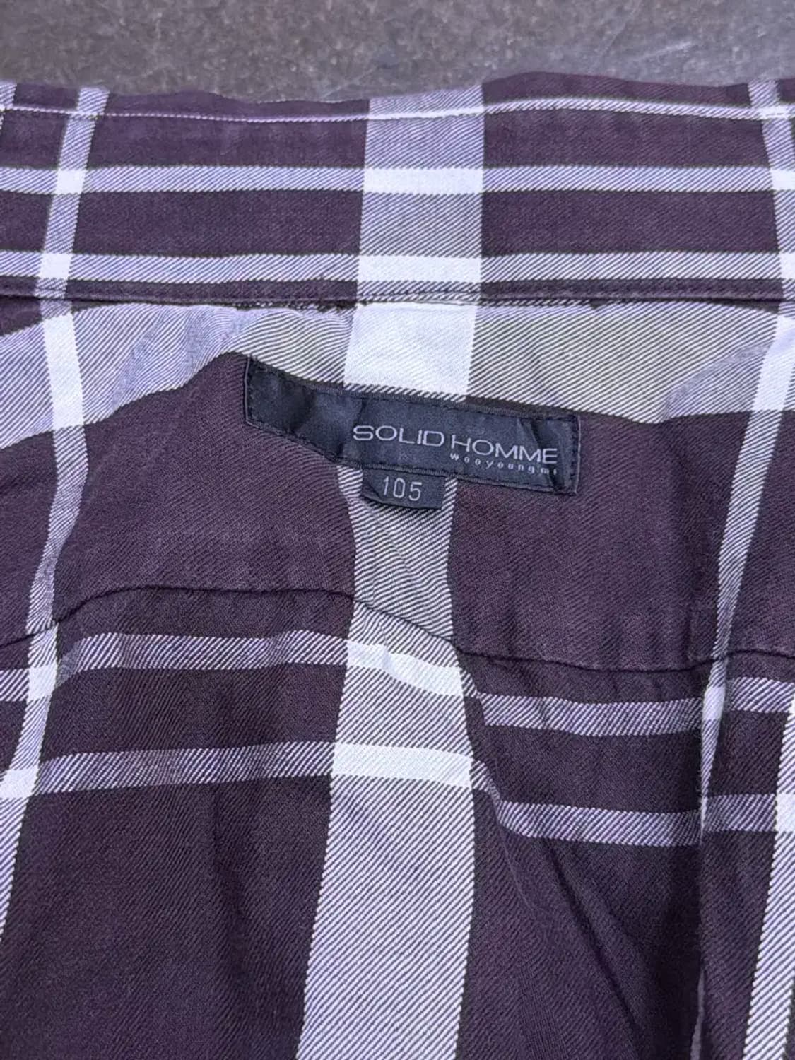 솔리드옴므 클래식 노바 체크 버튼다운 셔츠 105 상품이미지6
