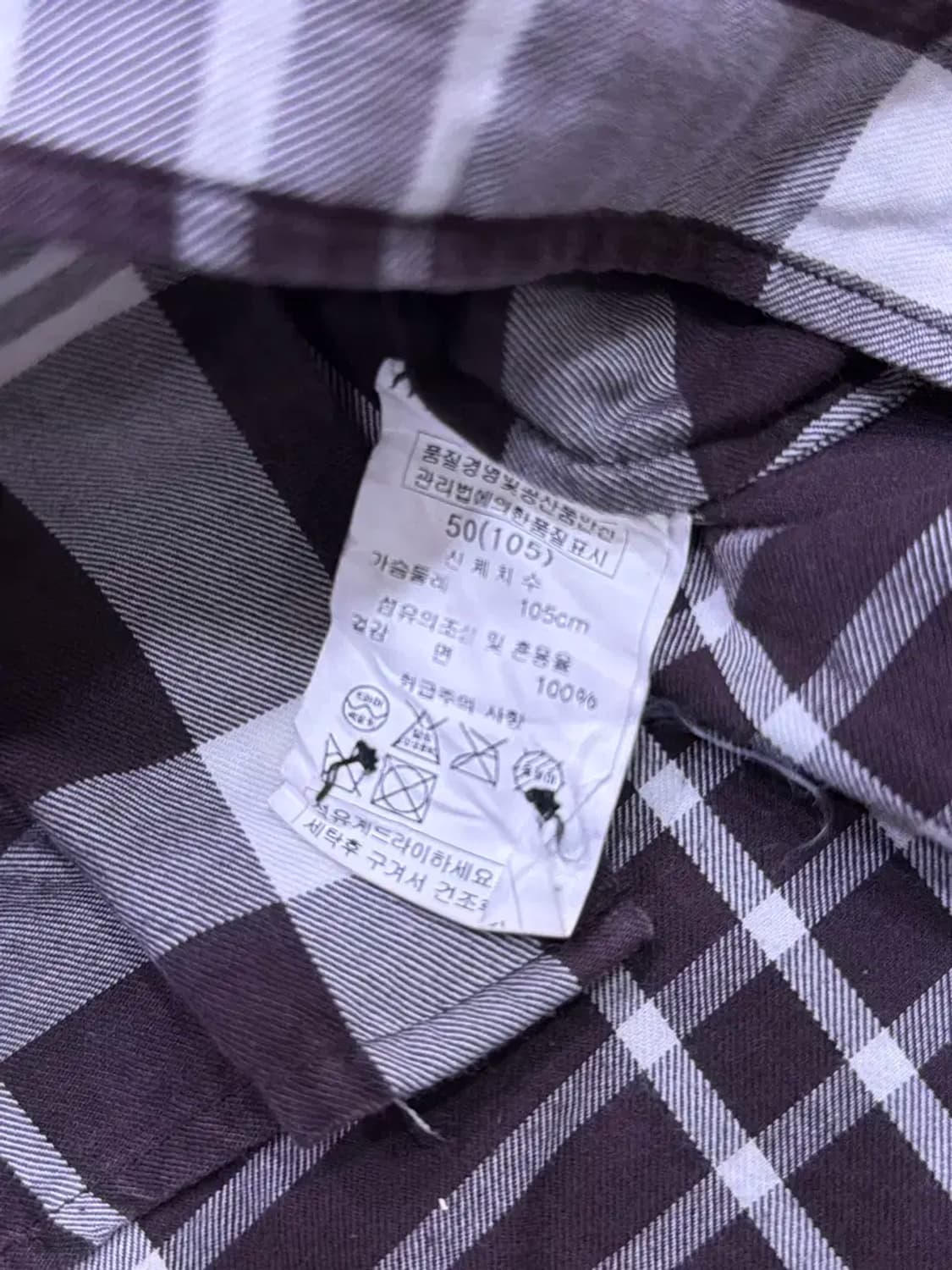솔리드옴므 클래식 노바 체크 버튼다운 셔츠 105 상품이미지7