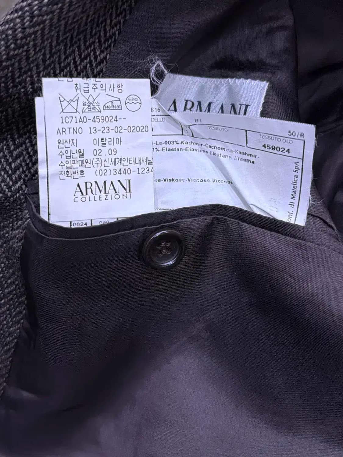 아르마니 콜레지오니 헤링본 블레이저 자켓 50 상품이미지8