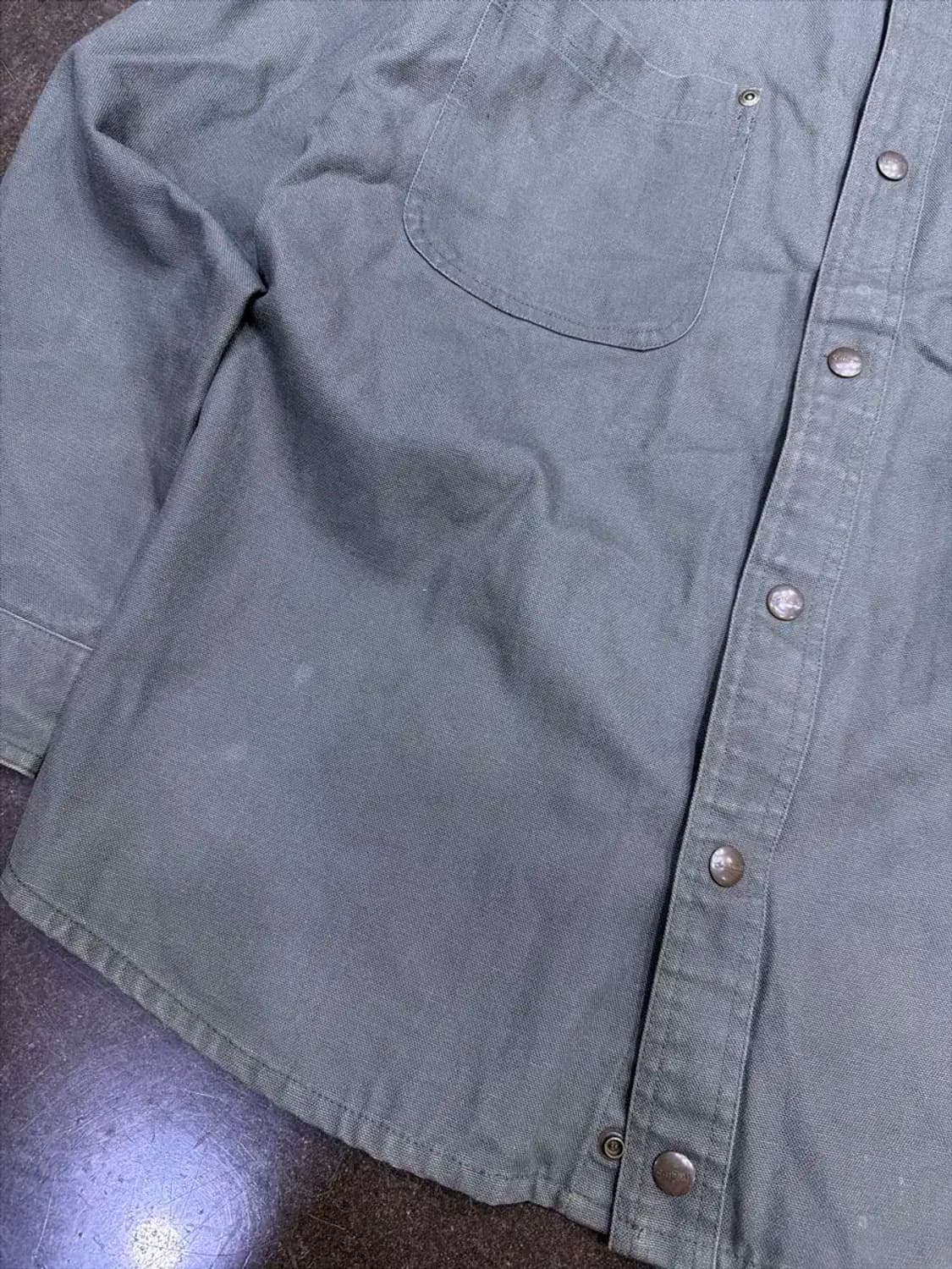 칼하트 S96 셔츠 자켓 셔켓 워크셔츠 셔켓 모스그린 M 상품이미지5