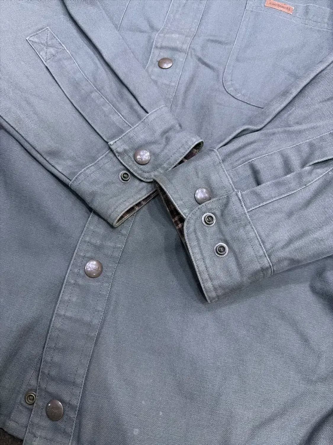 칼하트 S96 셔츠 자켓 셔켓 워크셔츠 셔켓 모스그린 M 상품이미지7