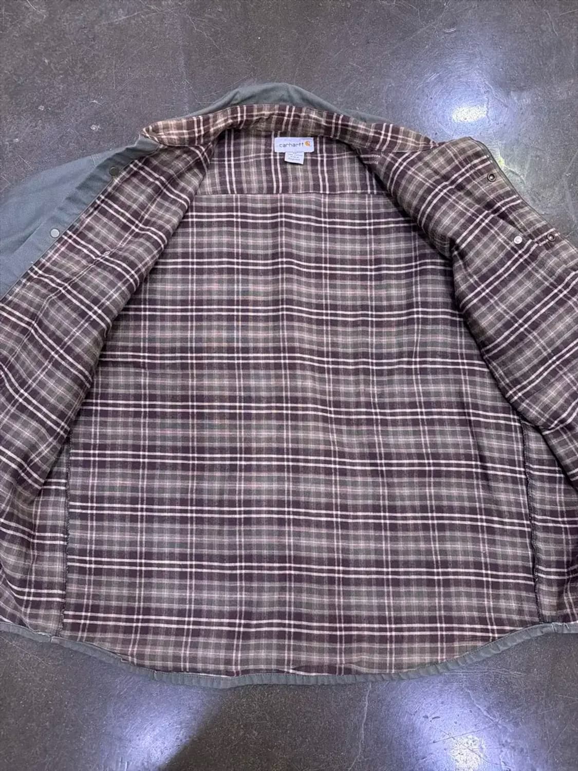 칼하트 S96 셔츠 자켓 셔켓 워크셔츠 셔켓 모스그린 M 상품이미지8