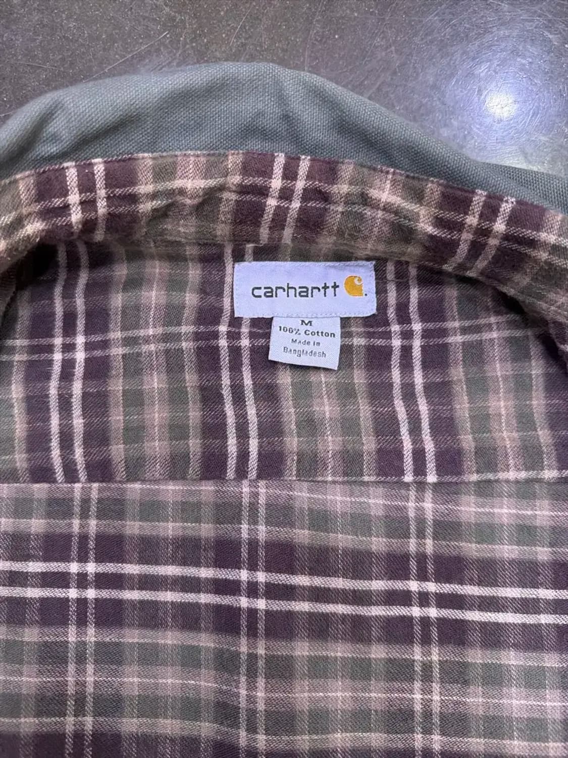 칼하트 S96 셔츠 자켓 셔켓 워크셔츠 셔켓 모스그린 M 상품이미지9