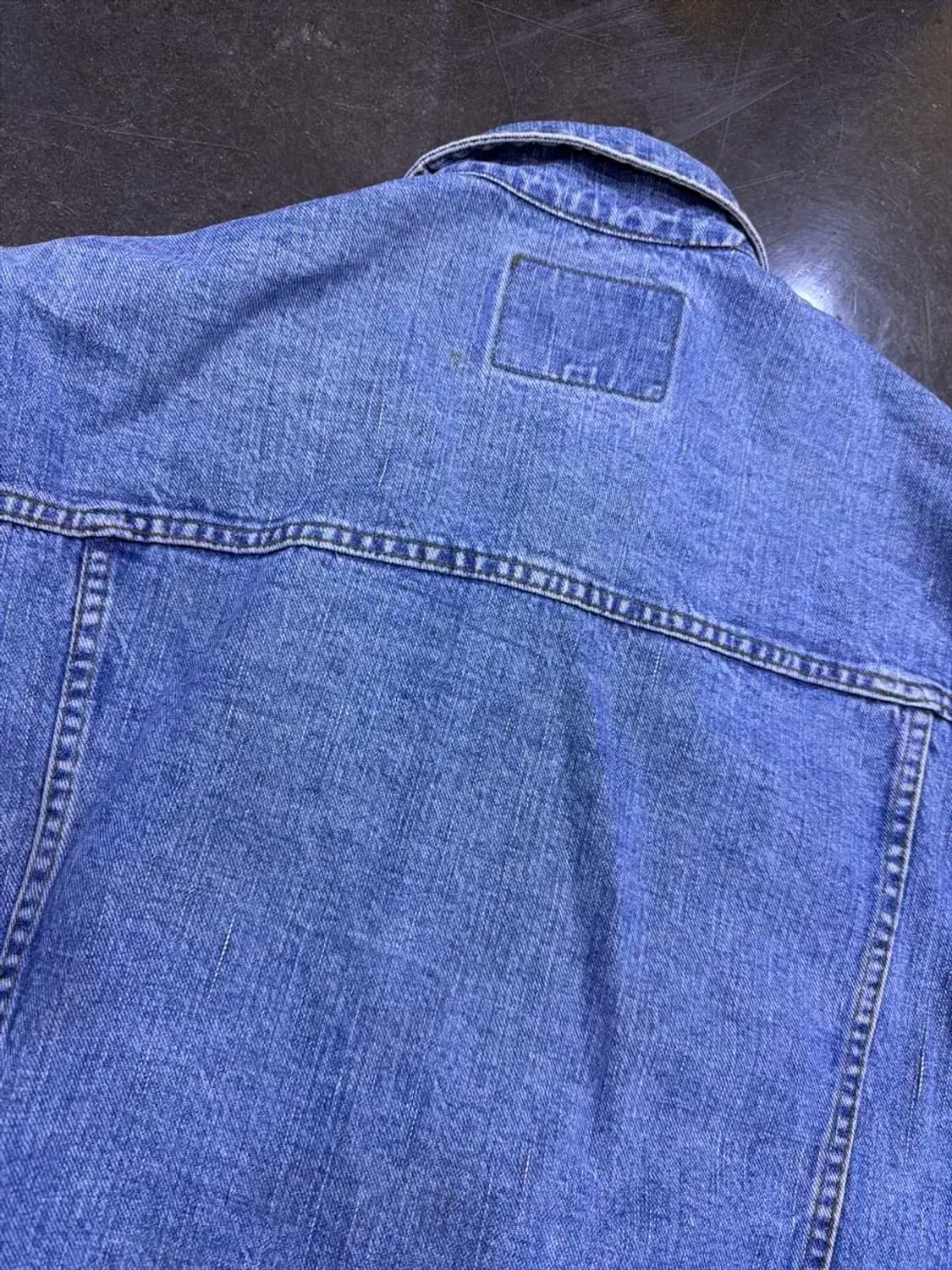 캔톤 빈티지 워싱 클래식핏 데님자켓 청자켓 L 상품이미지10