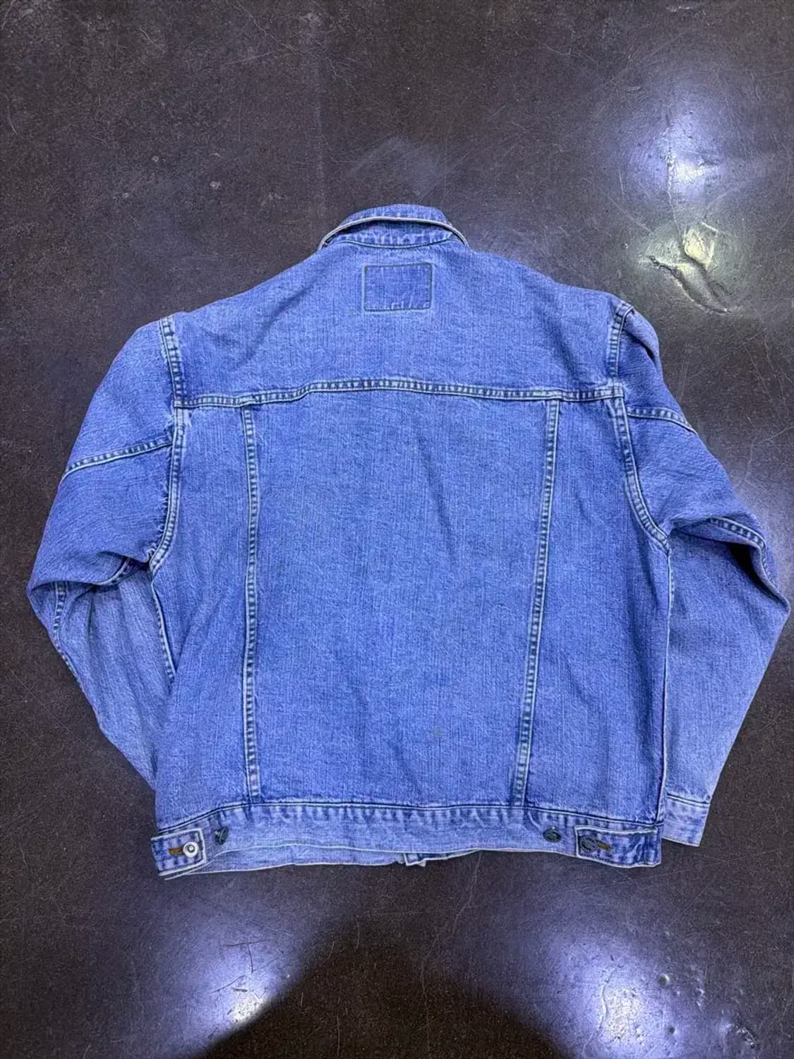 캔톤 빈티지 워싱 클래식핏 데님자켓 청자켓 L 상품이미지2