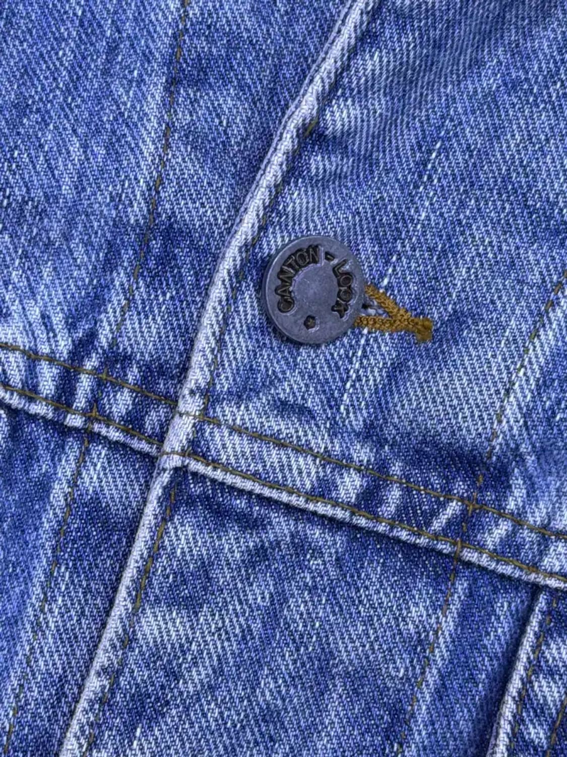 캔톤 빈티지 워싱 클래식핏 데님자켓 청자켓 L 상품이미지6