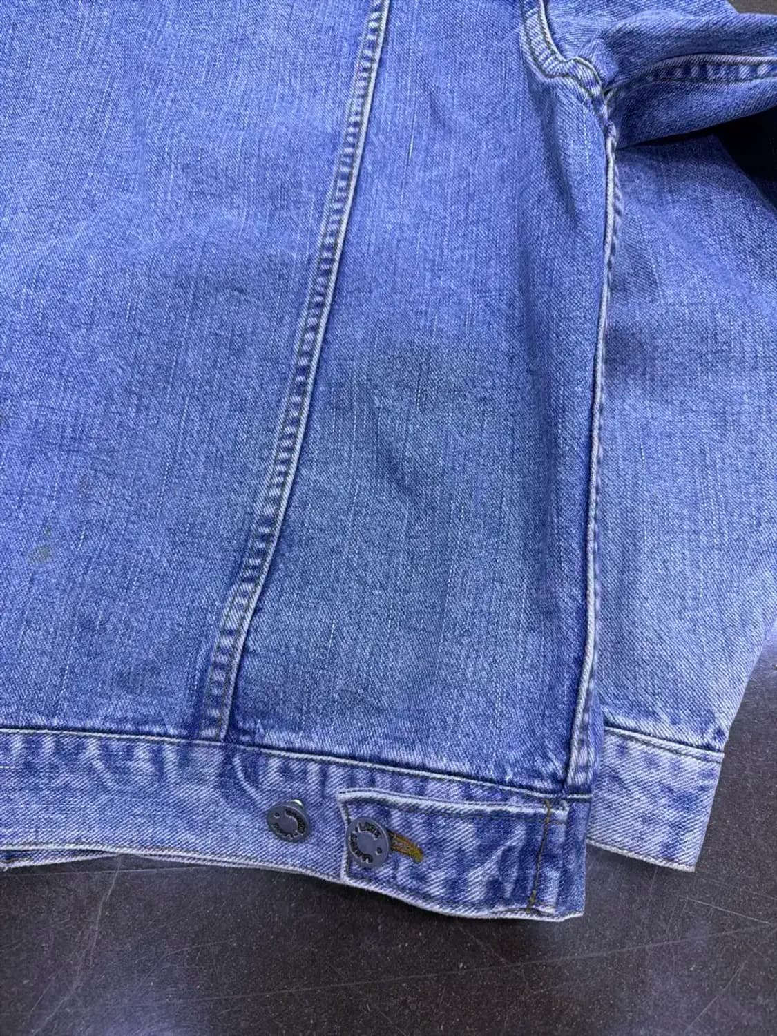 캔톤 빈티지 워싱 클래식핏 데님자켓 청자켓 L 상품이미지9