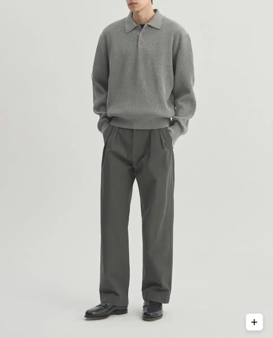 인더로우 플리츠 핀턱 치노팬츠 1 사이즈 상품이미지2