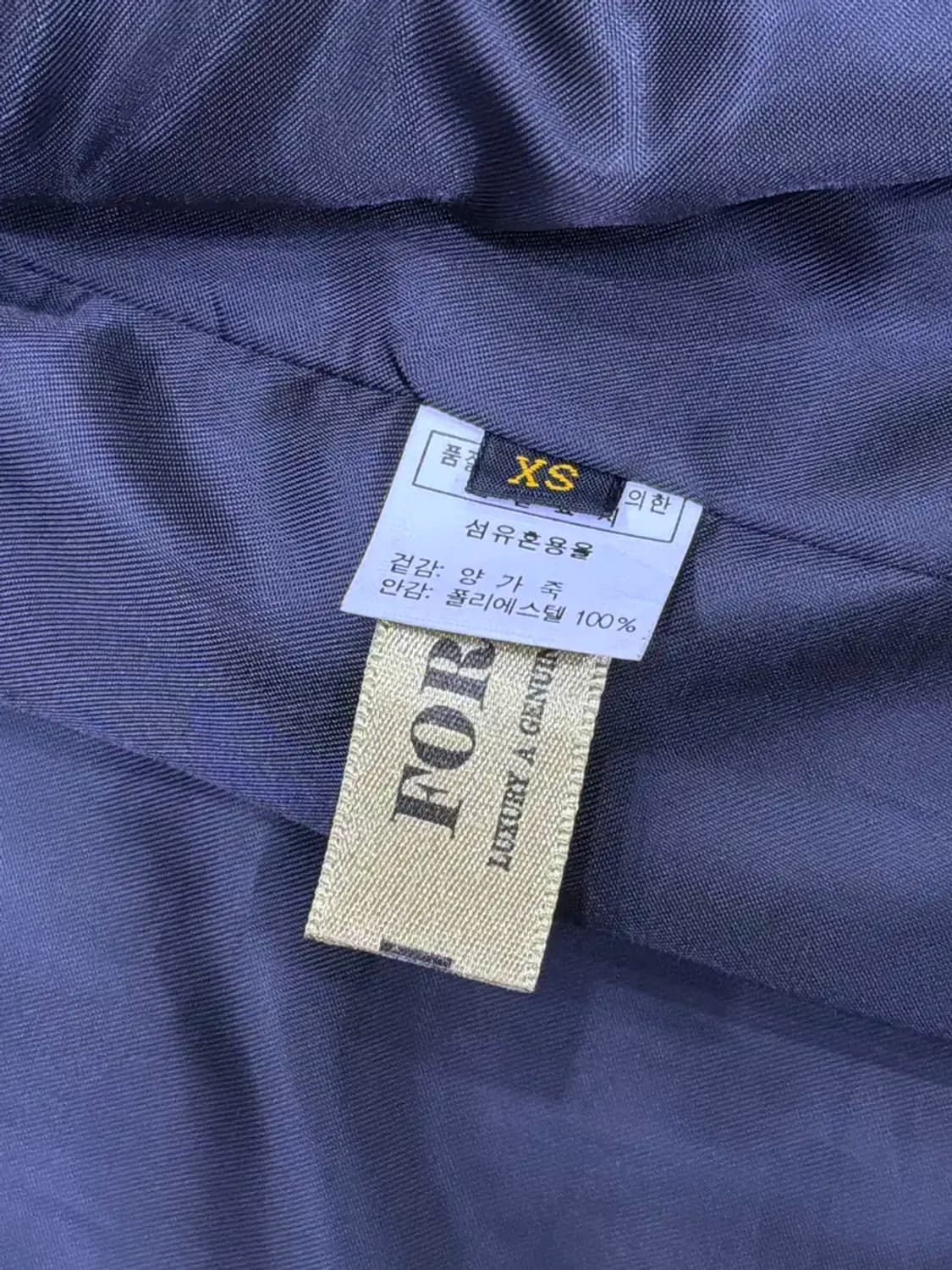 지퍼 양가죽 절개라인 더블 라이더 레더자켓 XS 상품이미지7