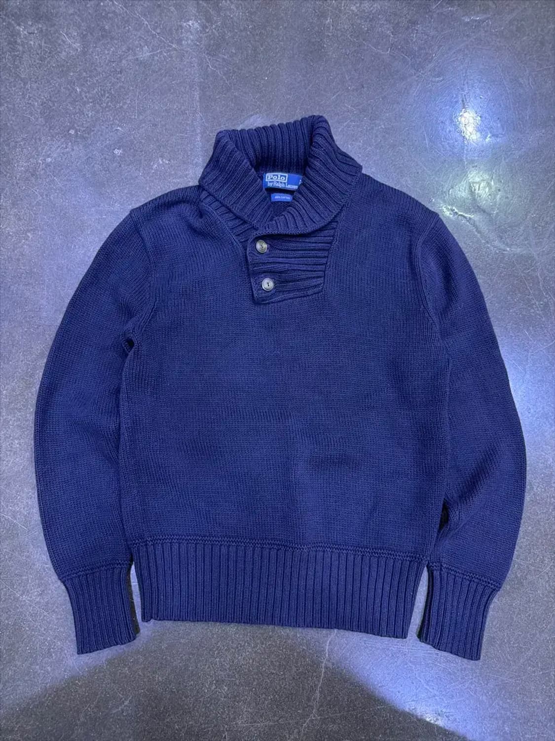 폴로 랄프로렌 클래식 숄카라 니트 스웨터 S 상품이미지1