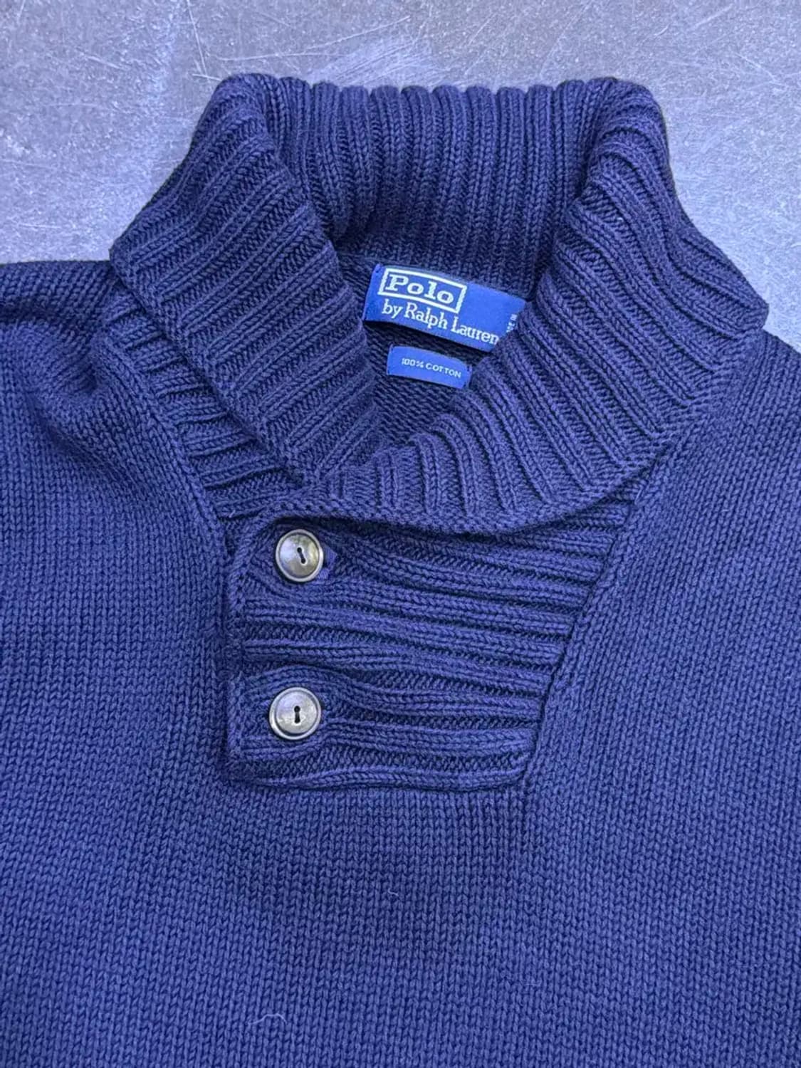 폴로 랄프로렌 클래식 숄카라 니트 스웨터 S 상품이미지3