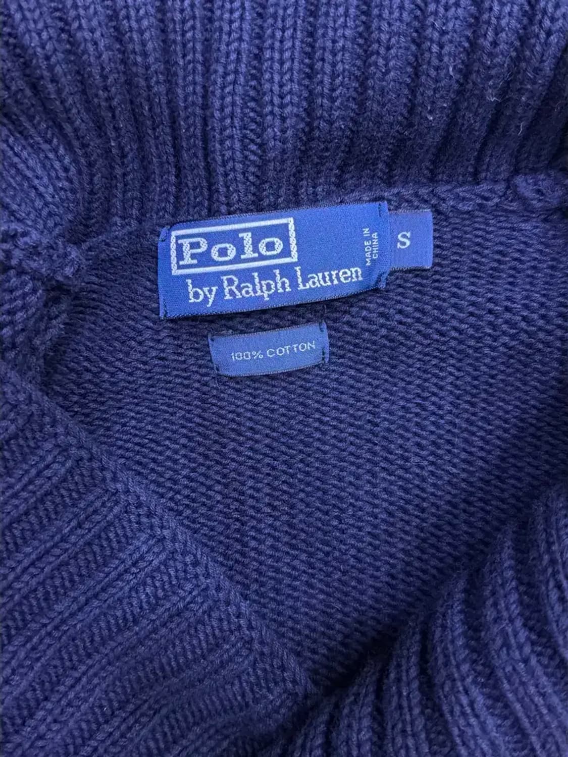 폴로 랄프로렌 클래식 숄카라 니트 스웨터 S 상품이미지6