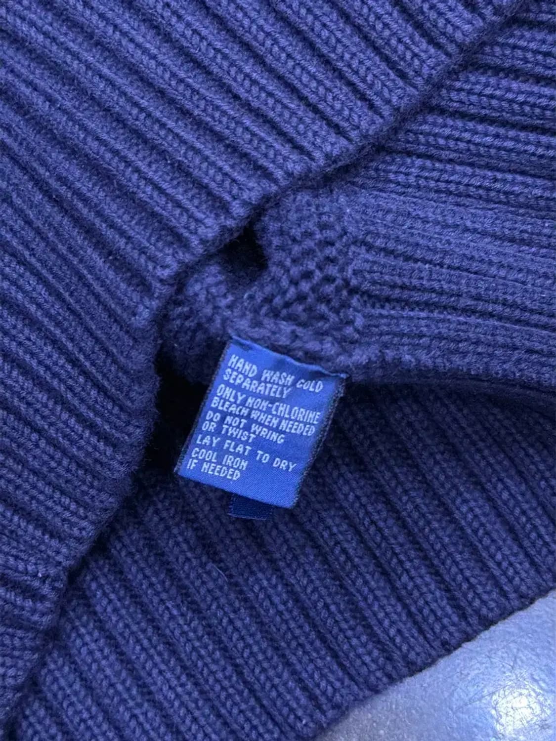 폴로 랄프로렌 클래식 숄카라 니트 스웨터 S 상품이미지7